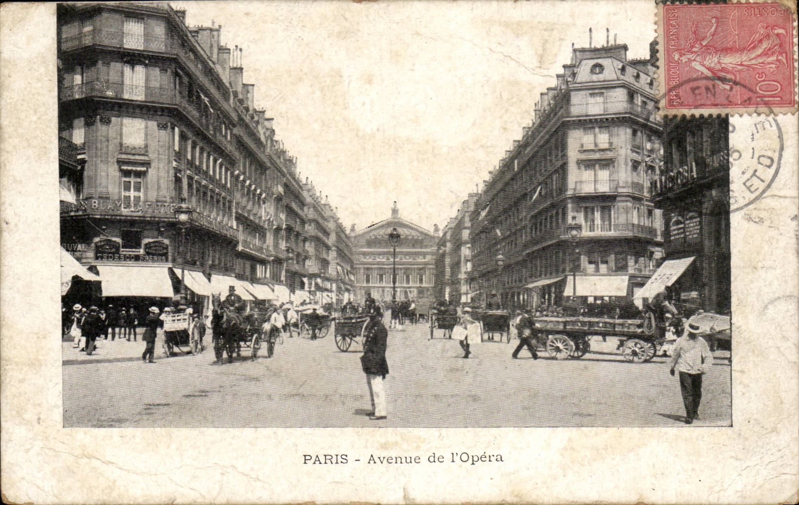 Paris - 9 - Avenue de l'Opera CPA 