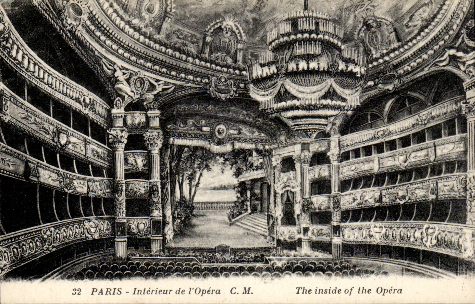 Paris - 9 - Interieur de l'Opera CPA 