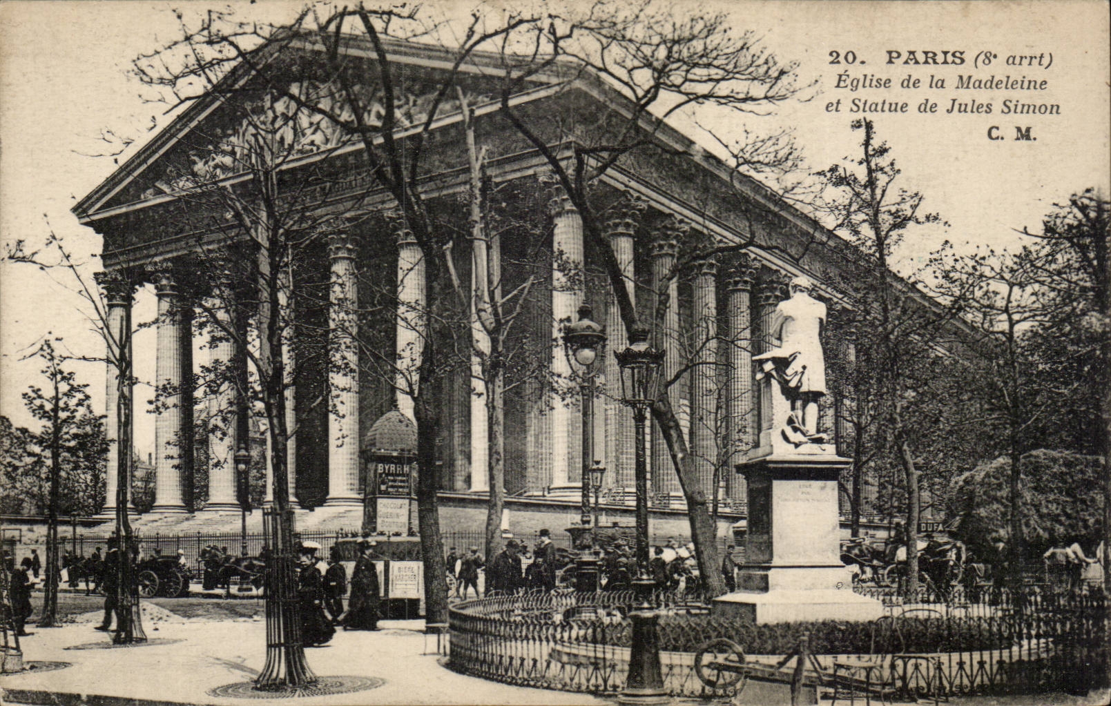 Paris - 8 - Church of Madeleine CPA