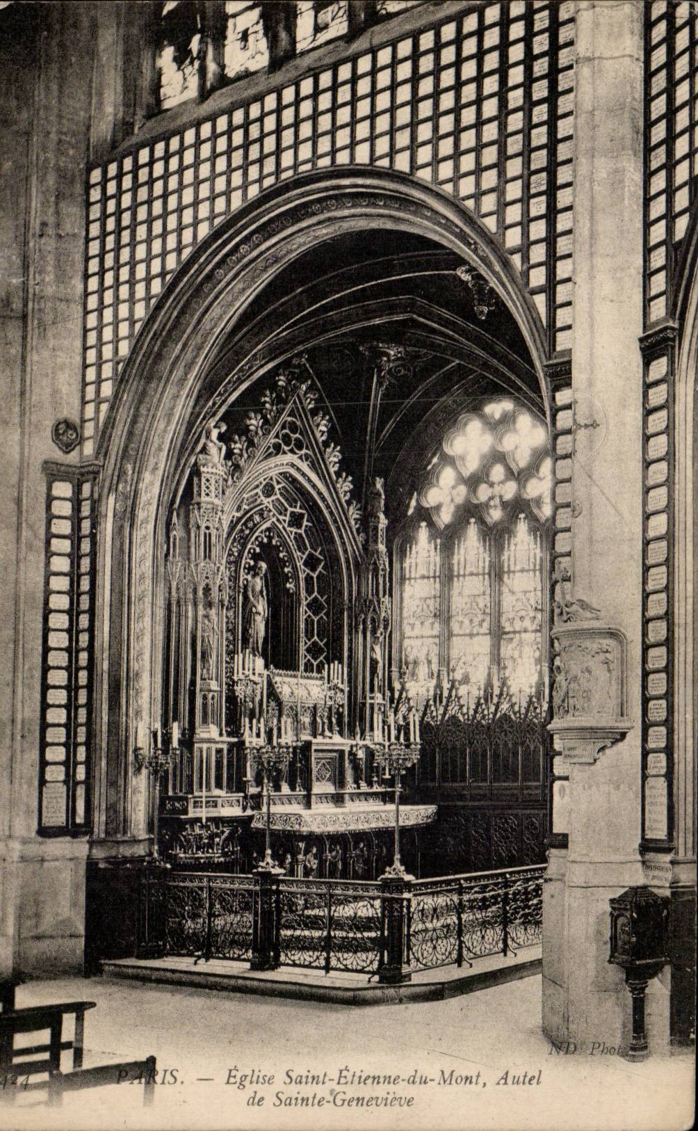 Paris - 5 - SaintEtienne Church of the Mount - CPA