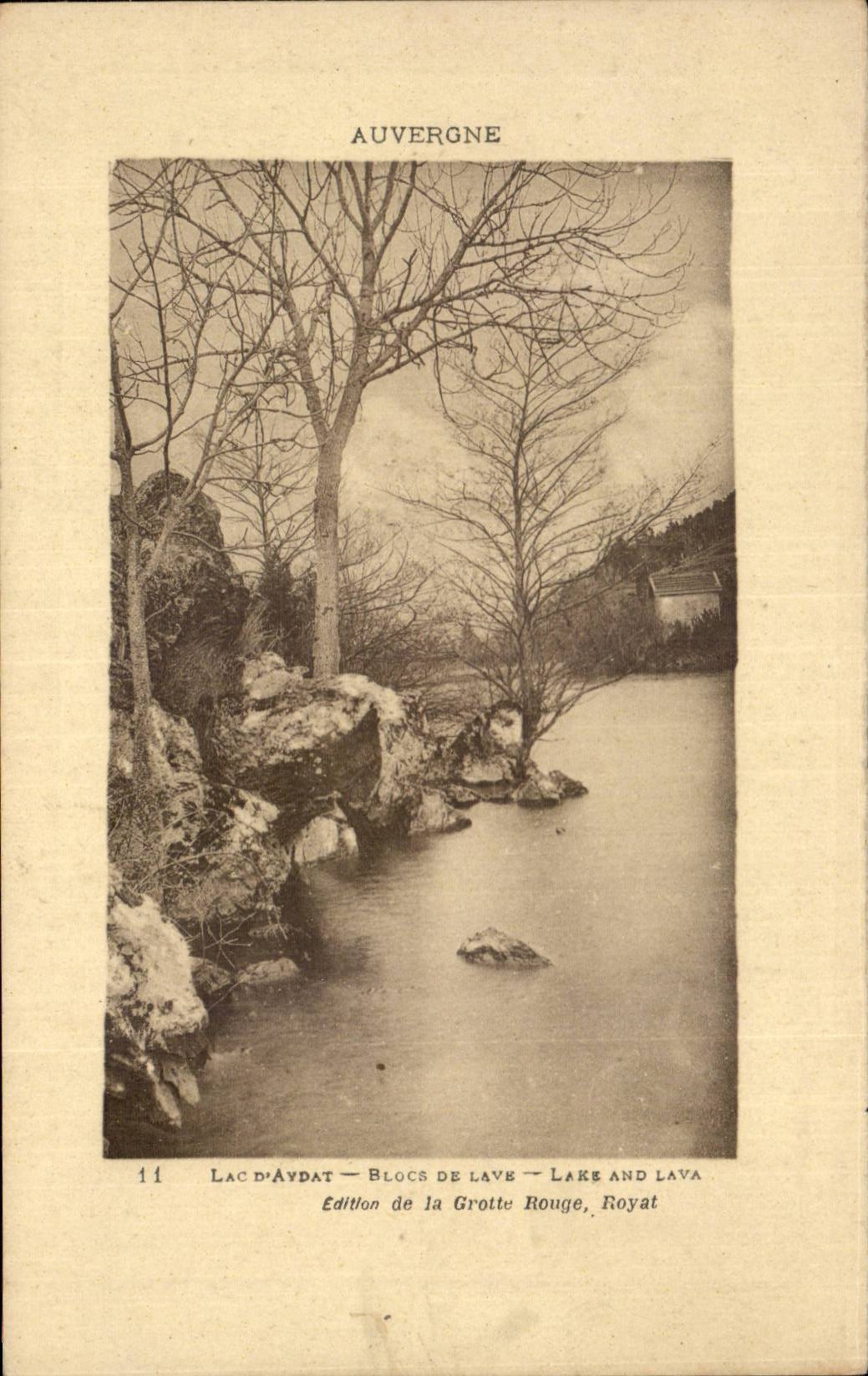 Lake Aydat - Blocks of Lava - CPA