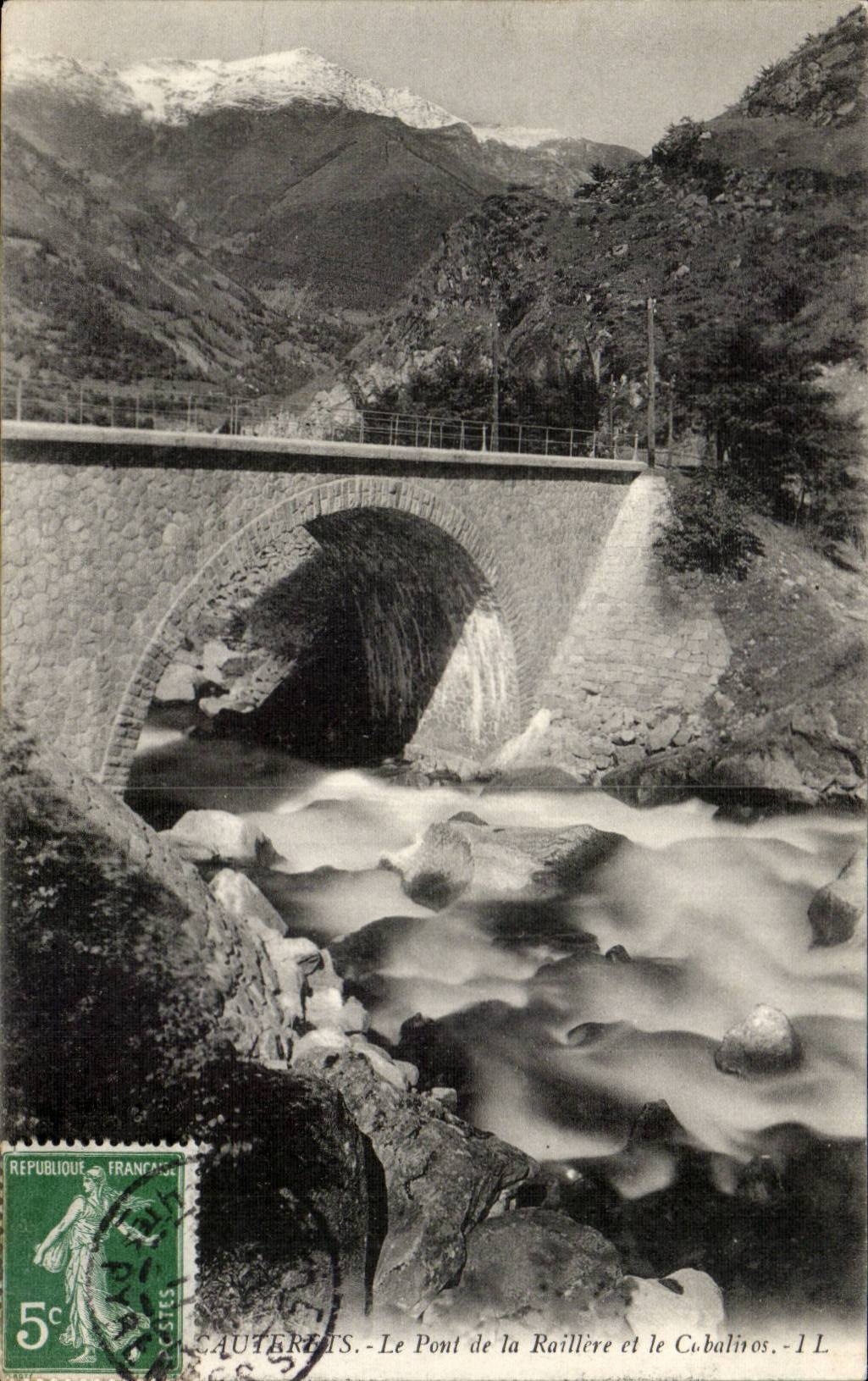 Cauterets - the Bridge of Raillere - CPA