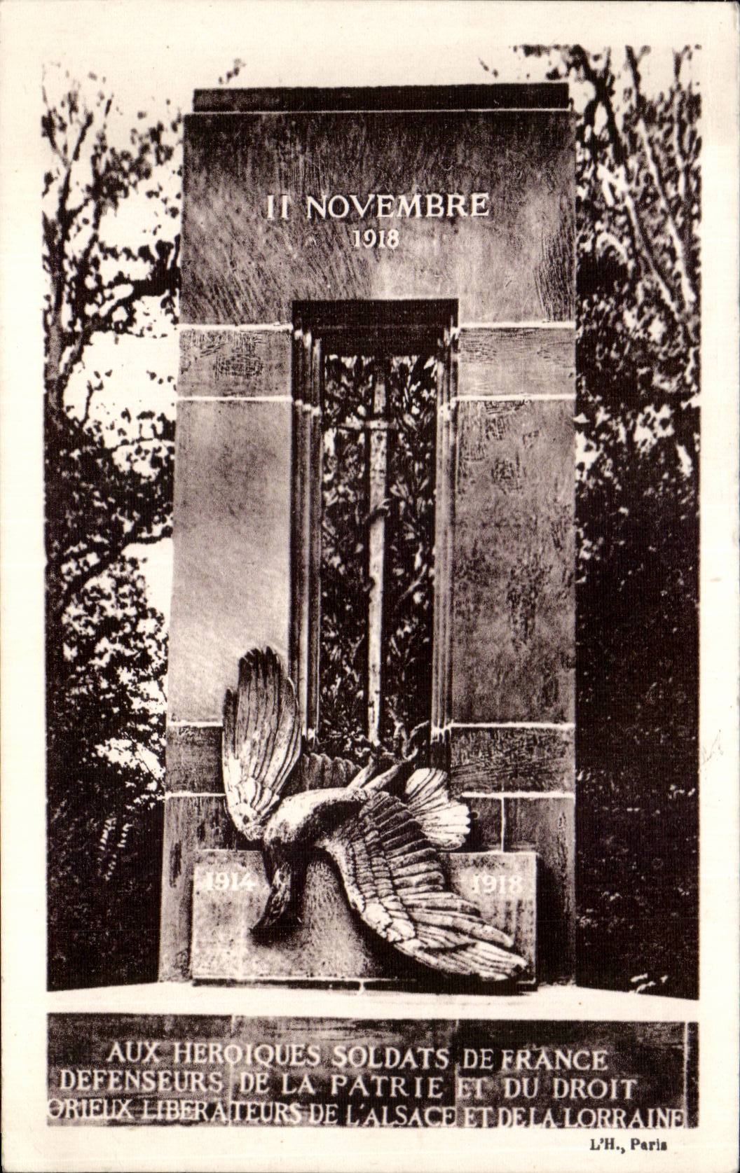 Compiegne - Reinigung des Waffenstillstand-Adler-Adlers CPA