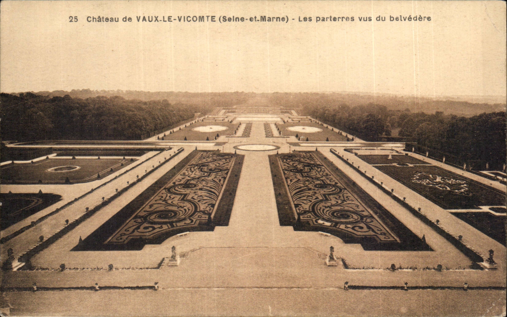 castle of Be worth the Viscount - Floors seen of the view-point - CPA