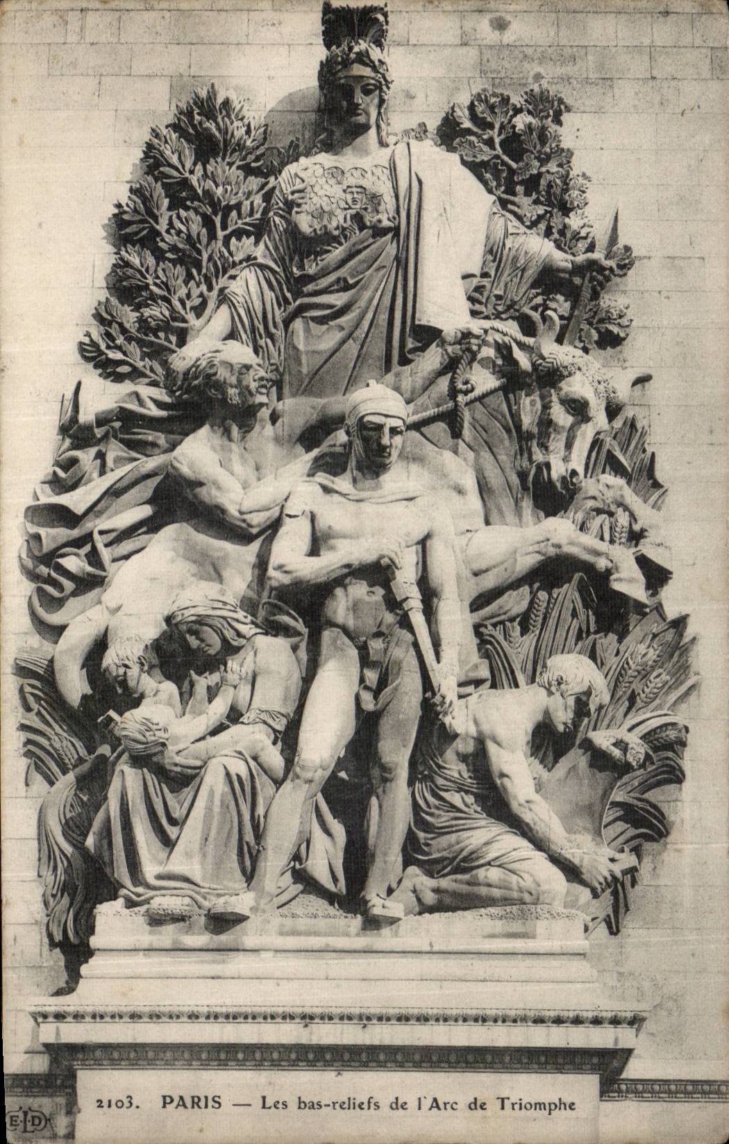 Paris - 8 - Arc de Triomphe - Low Relief - the CPA