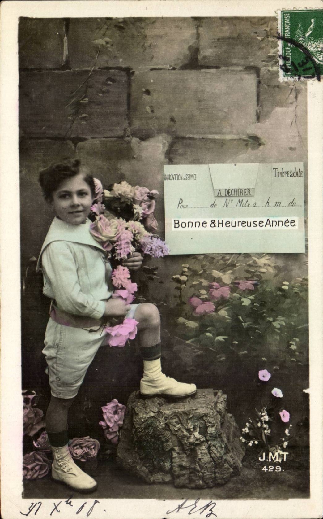 Fantasy - Child - Good and Happy Year - CPA