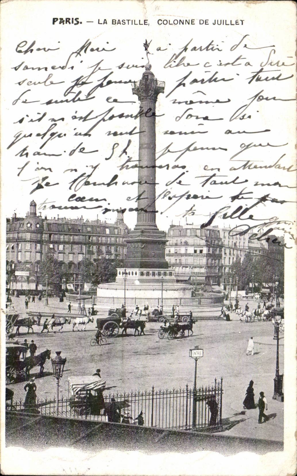 Paris - 10 - the Bastille - CPA