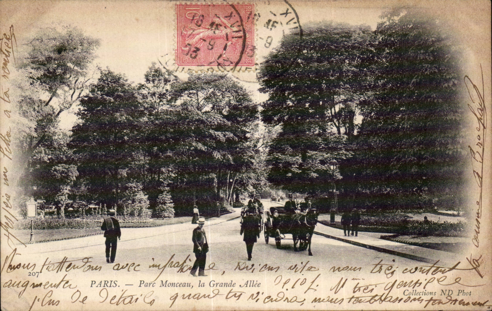 Paris - 8 - Street Heap - the Large one Allee - CPA