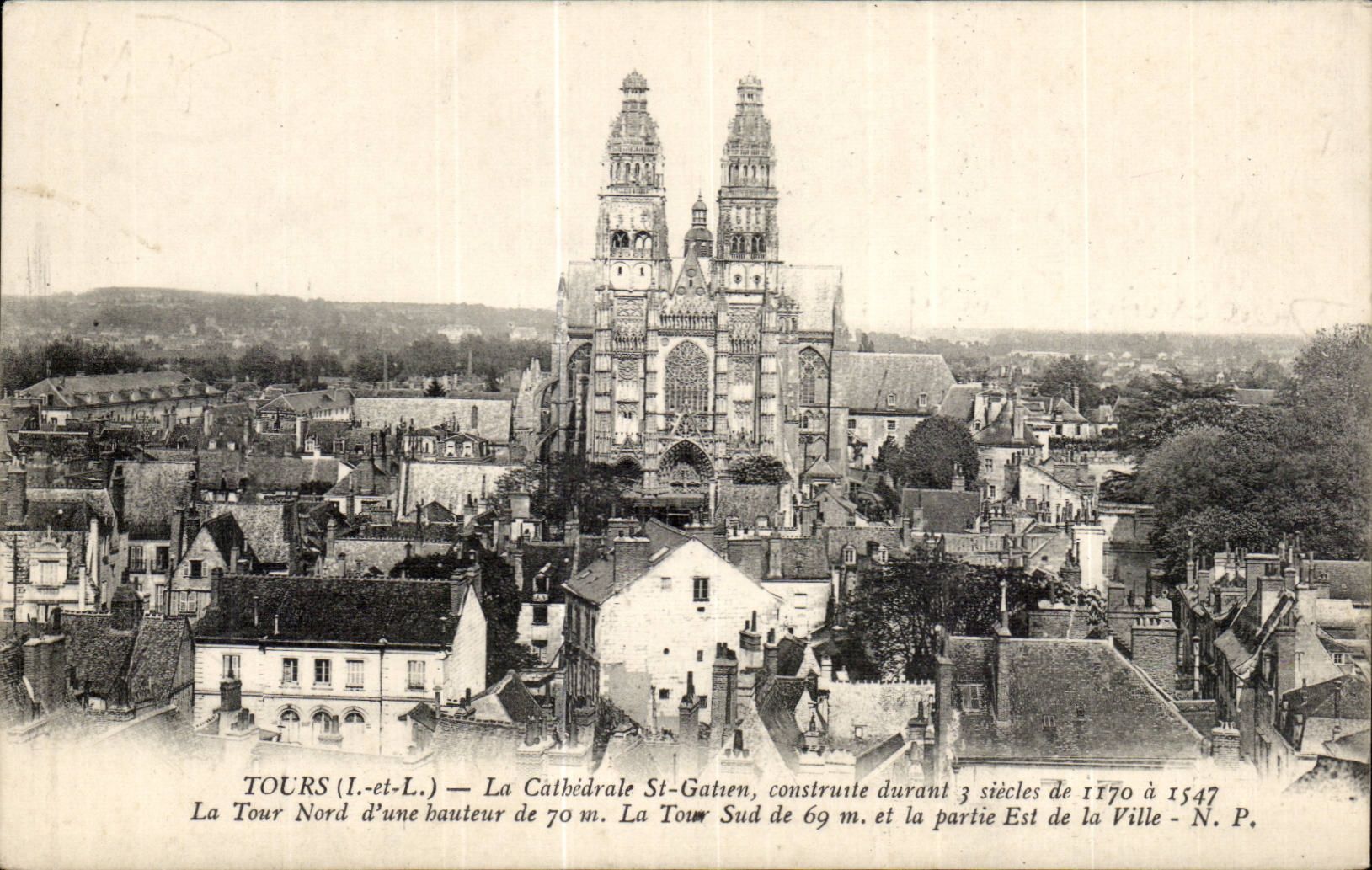 Tours - La Cathedrale St Gatien - CPA 