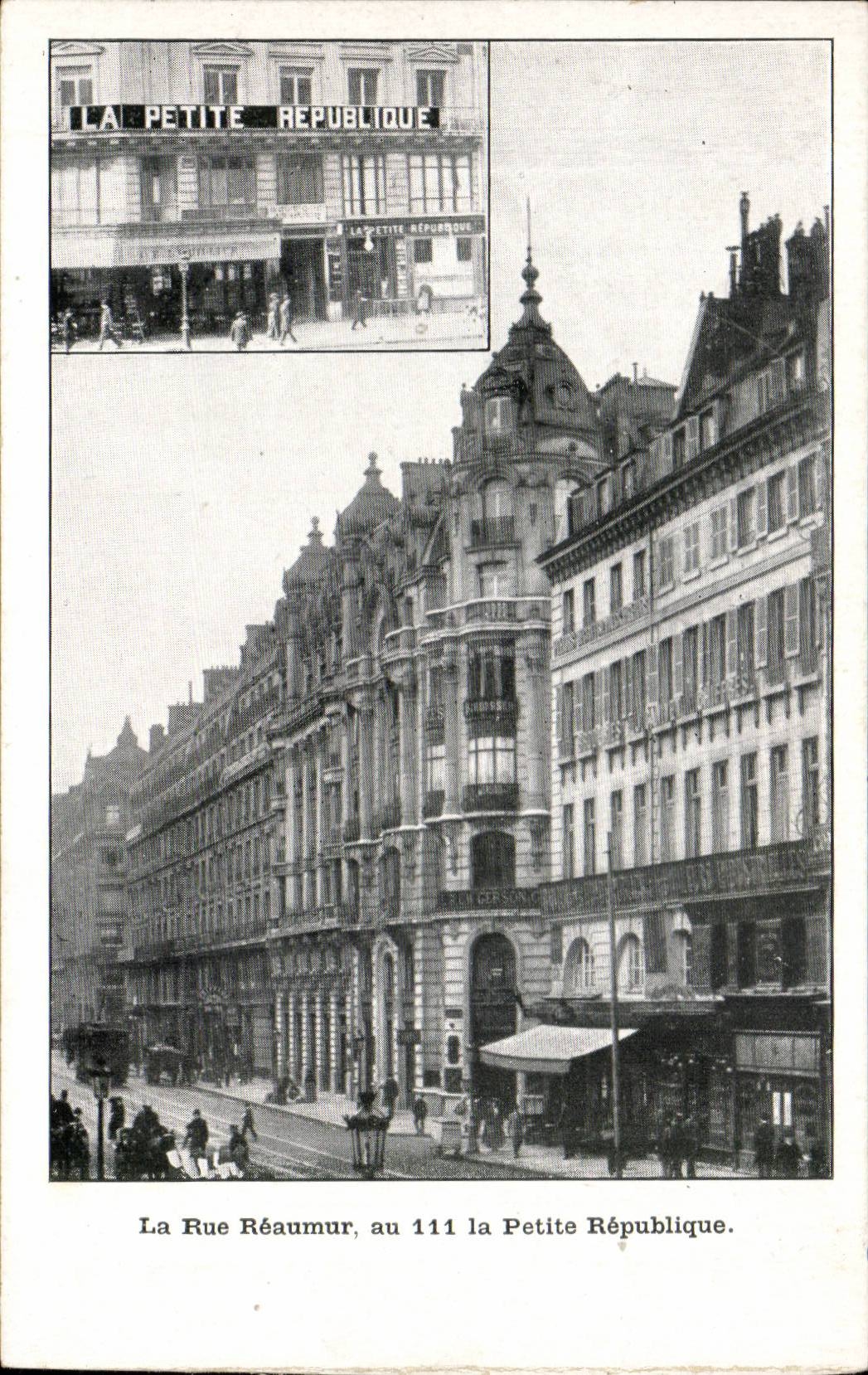 Paris - 2 - the Street Reaumur - to the 111 the Small Republic - CPA