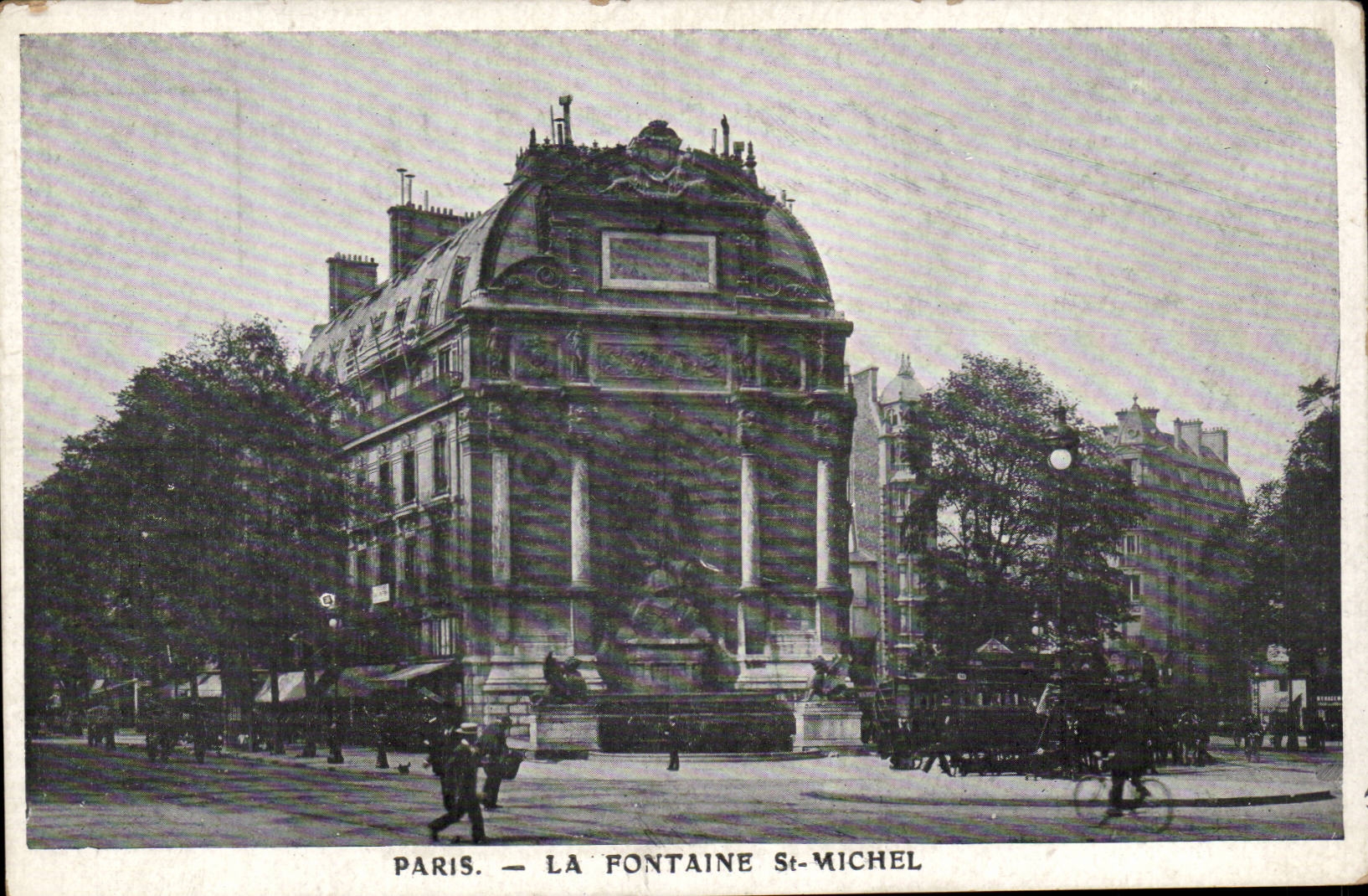 Paris - 4 - Fontaine Saint Michel - CPA