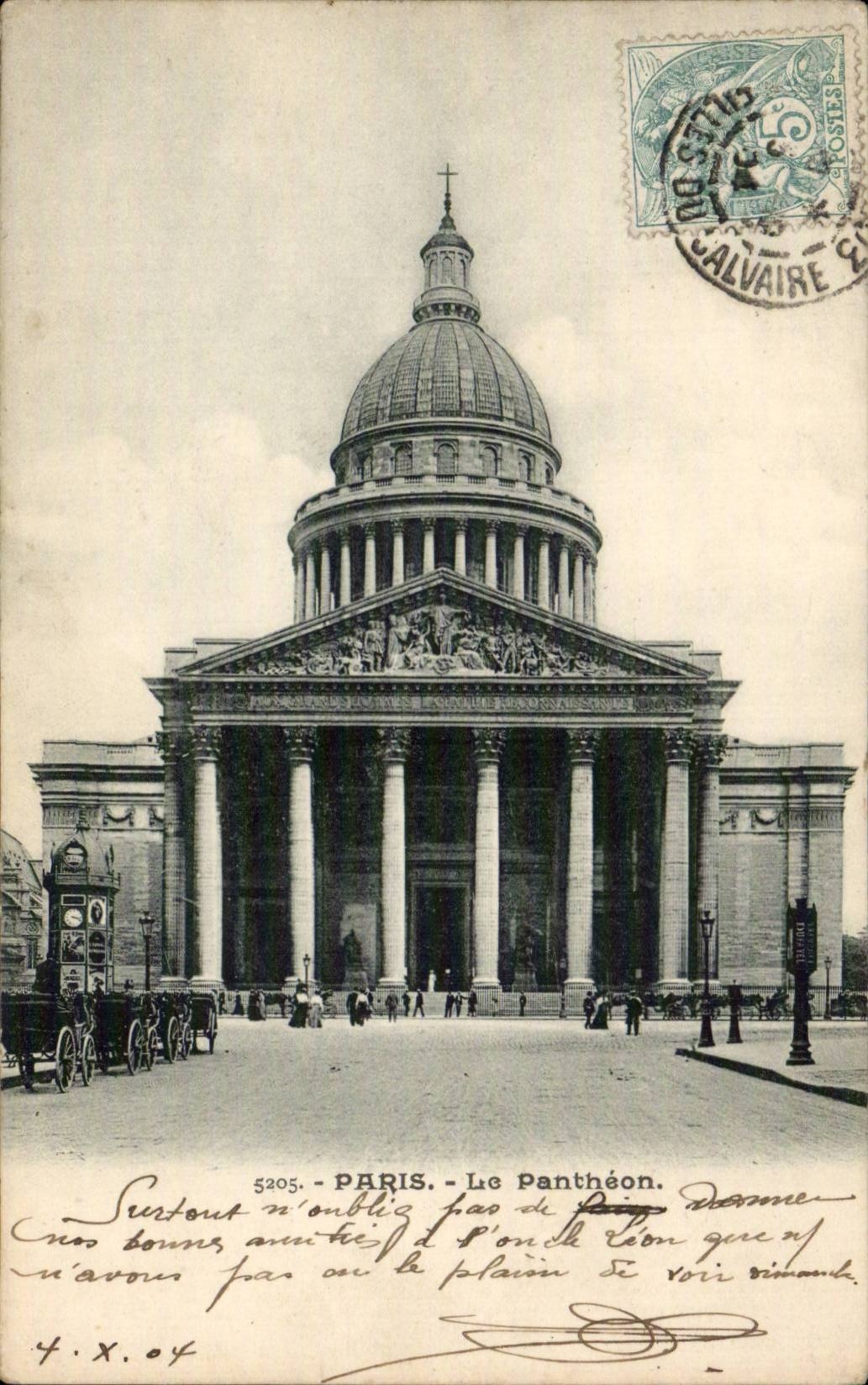 Paris - 5 - the Pantheon - CPA