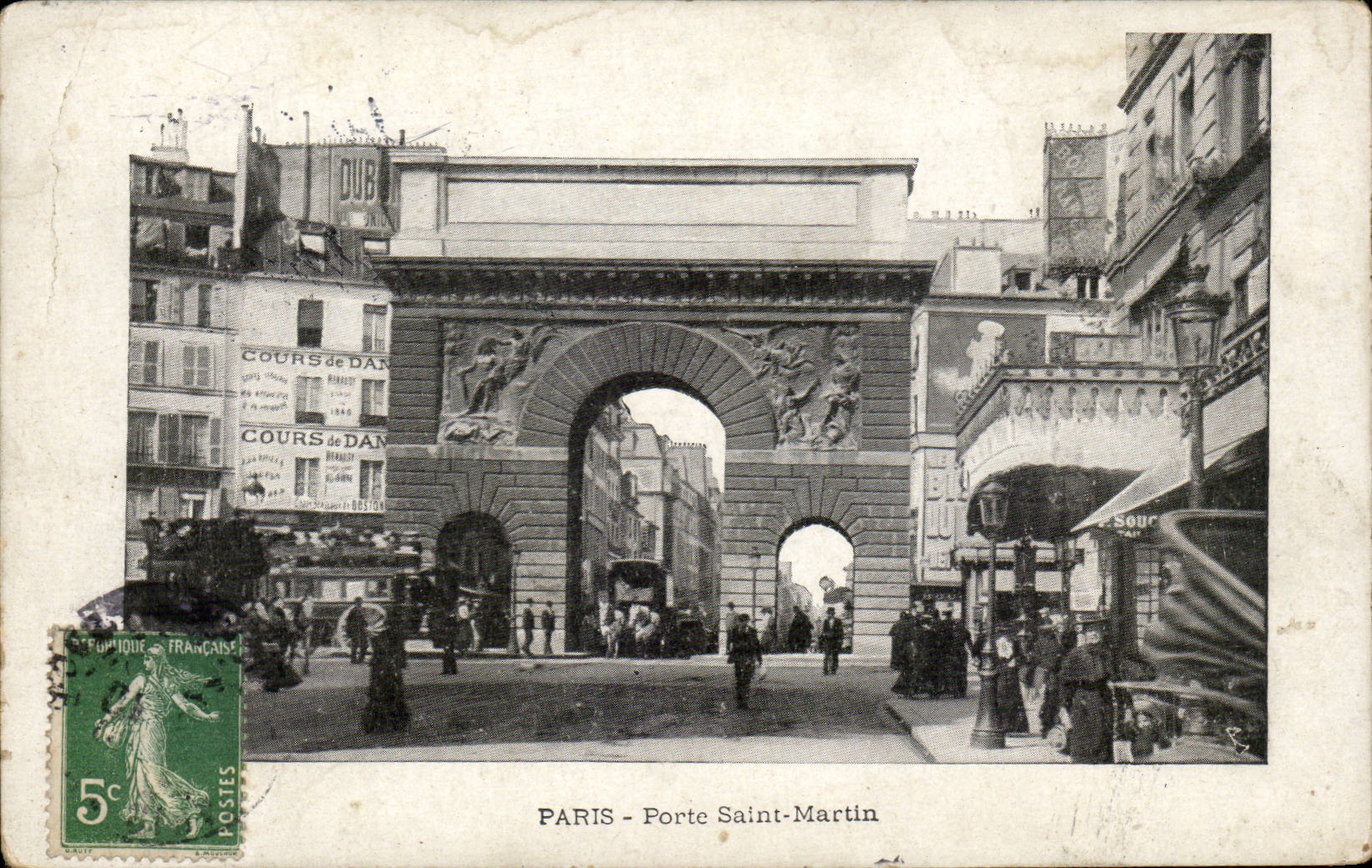 Paris - 10 - Gate Saint Martin - CPA