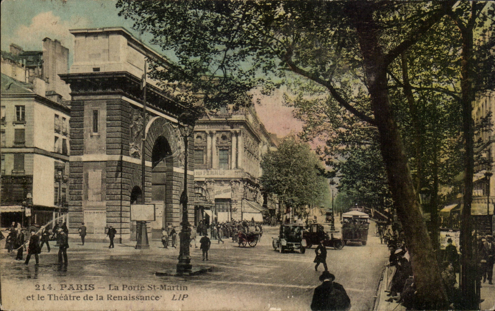 Paris - 10 - the Gate Saint Martin - CPA