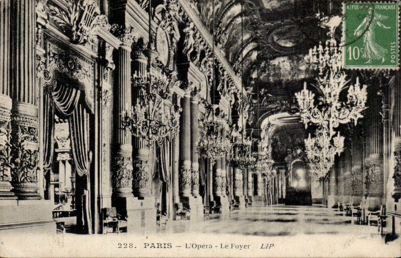 Paris - 9 - L'Opera - Le Foyer - CPA