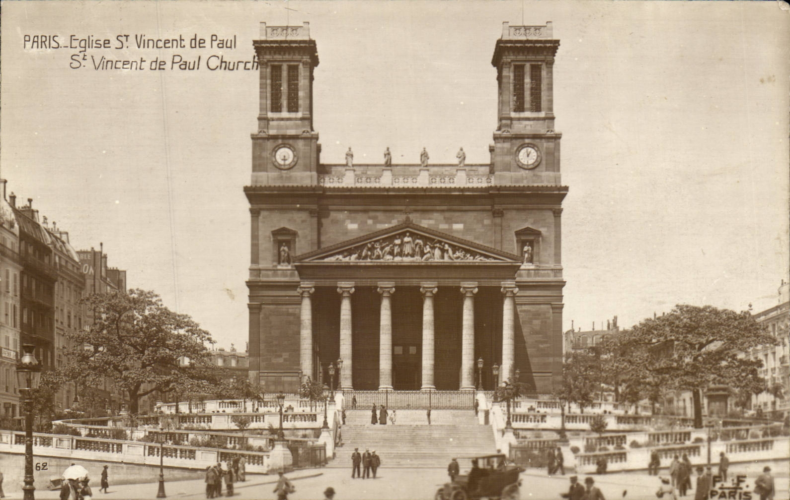 Paris - 10 - Church Saint Vincent of the Paul - CPA