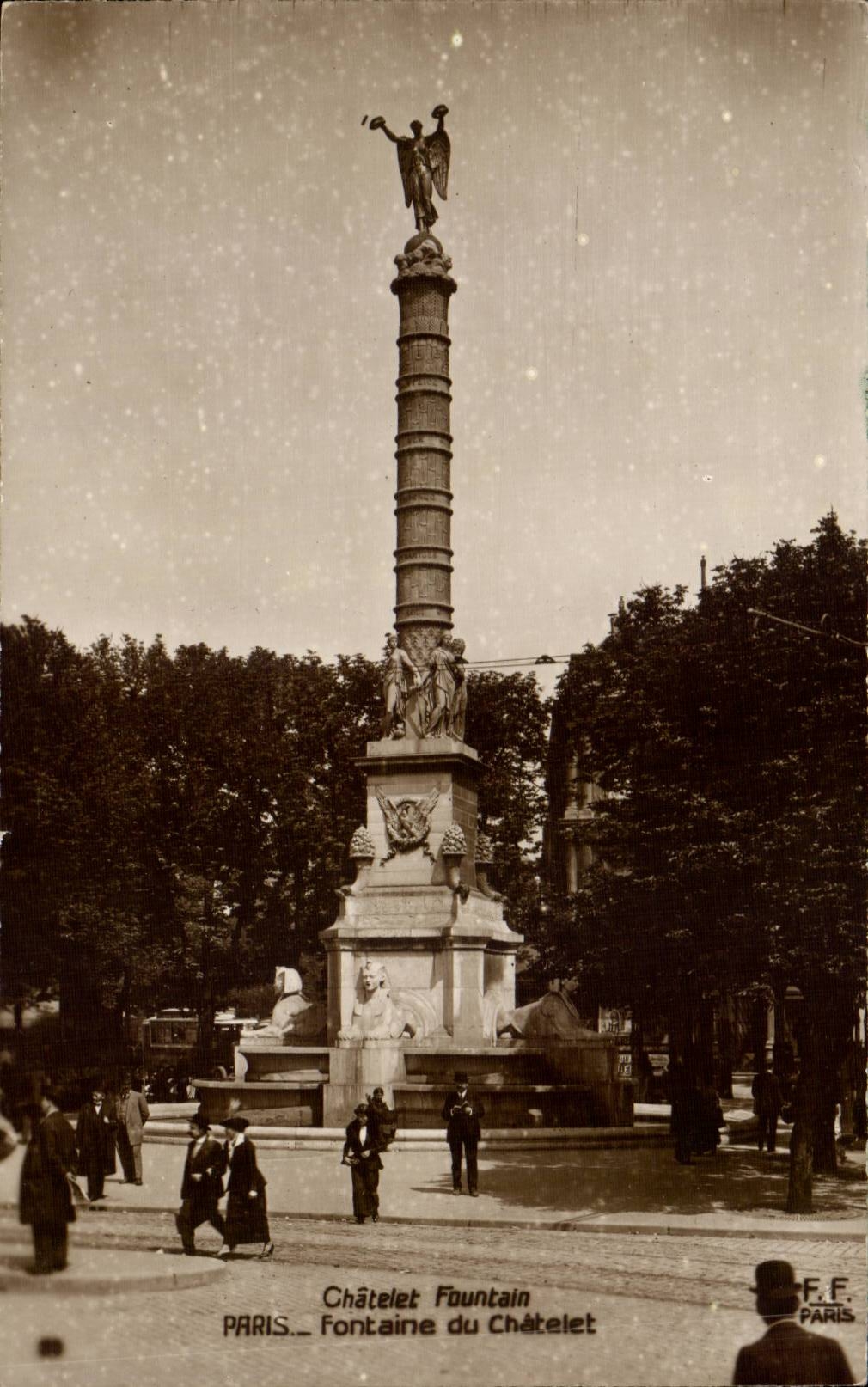 Paris - 1 - Fontaine du Chatelet - CPA