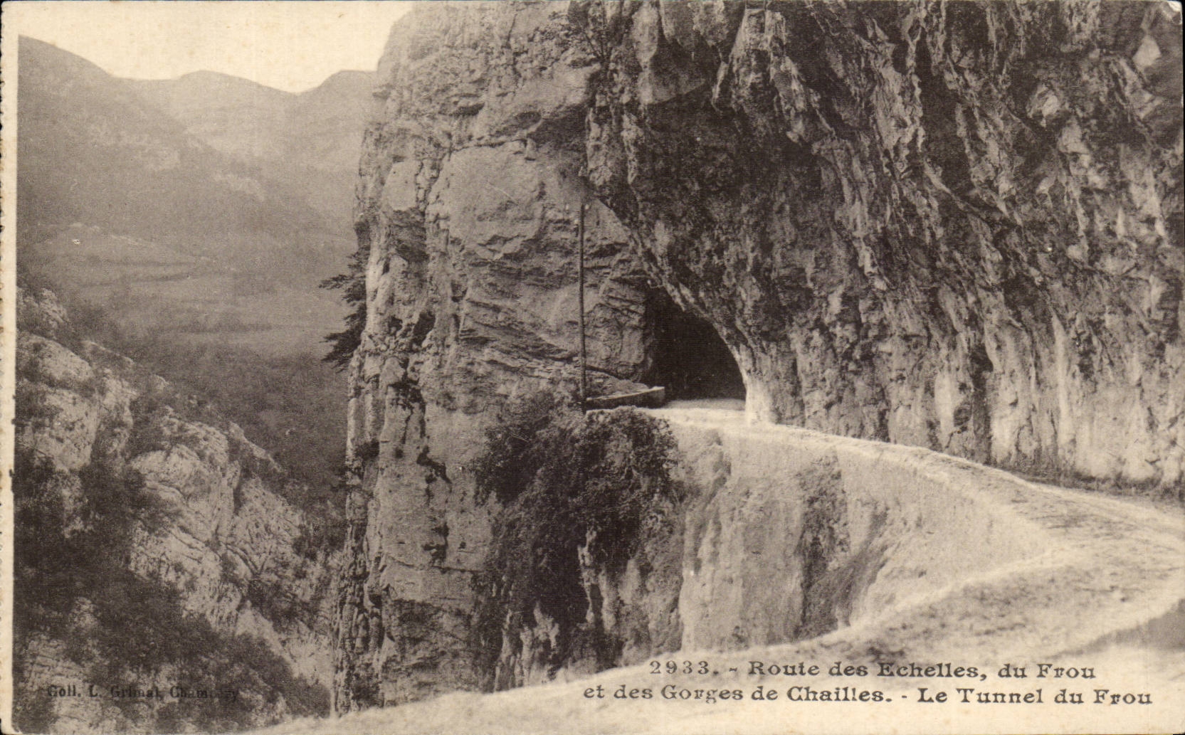 Route des Echelles CPA Du Frou and of the Road metal throats the tunnel of the frou