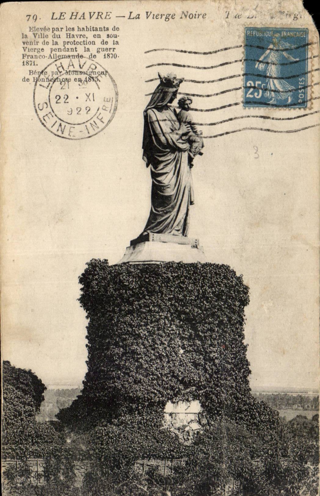 CPA Le Havre die schwarze Jungfrau