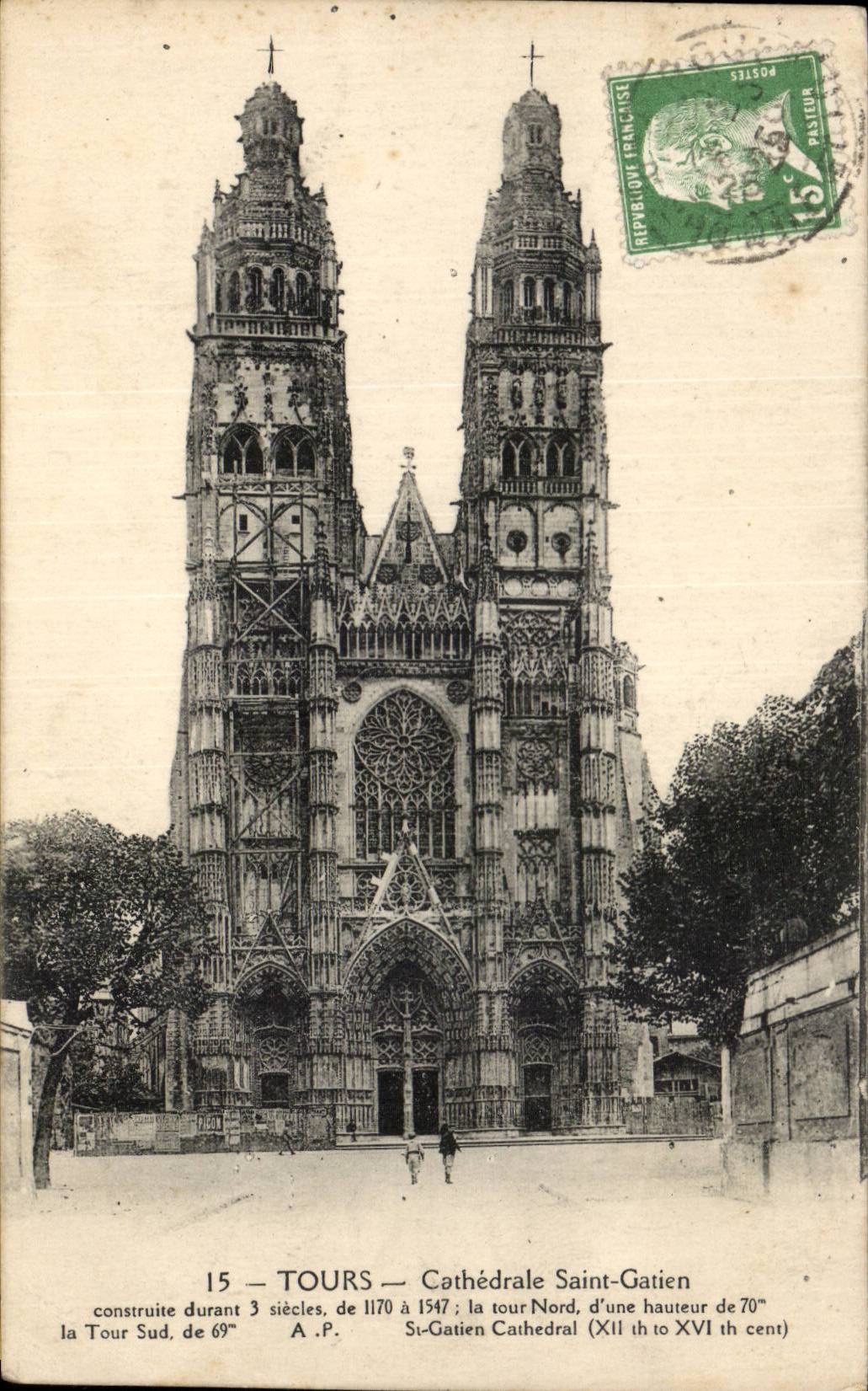 CPA Tours Cathedral Saint Gatien