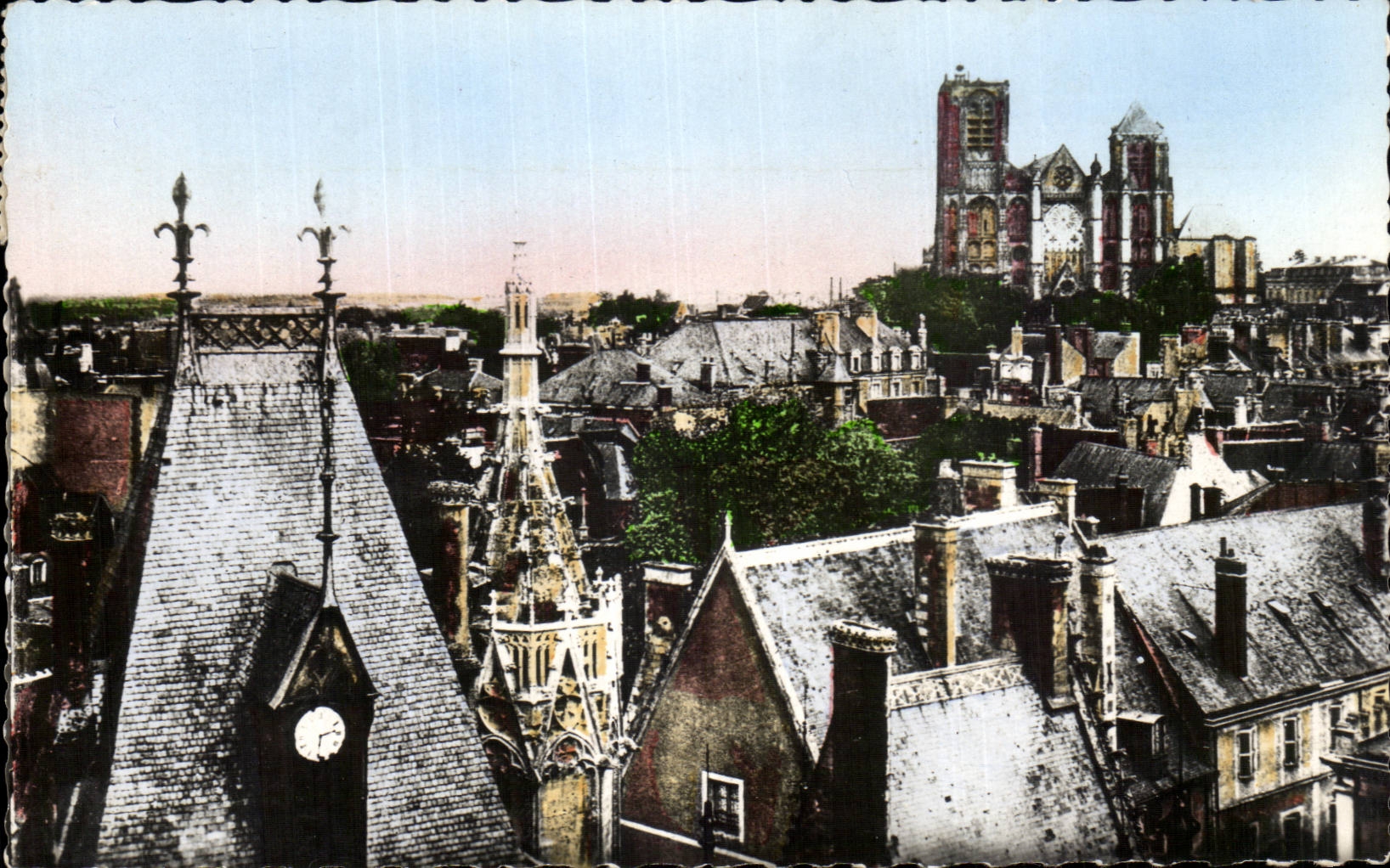 CPA Bourges gesehen vom Gaumen Jacques-Herzen