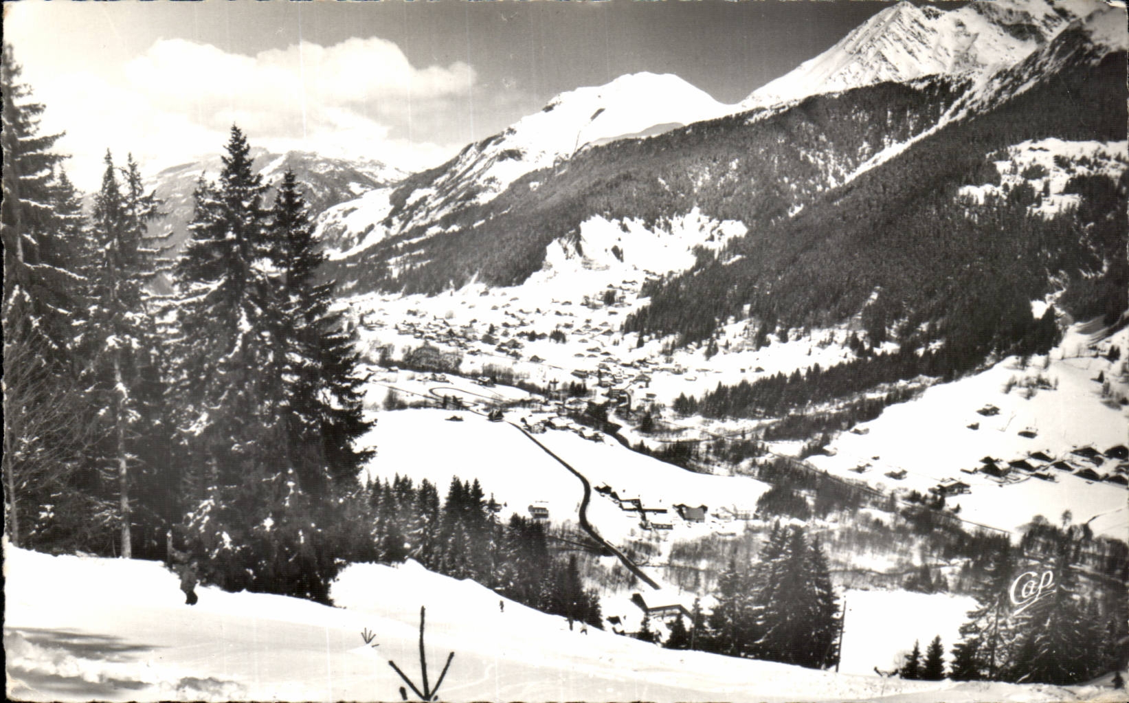 CPA Conamines Montjoie View of the station since Chon