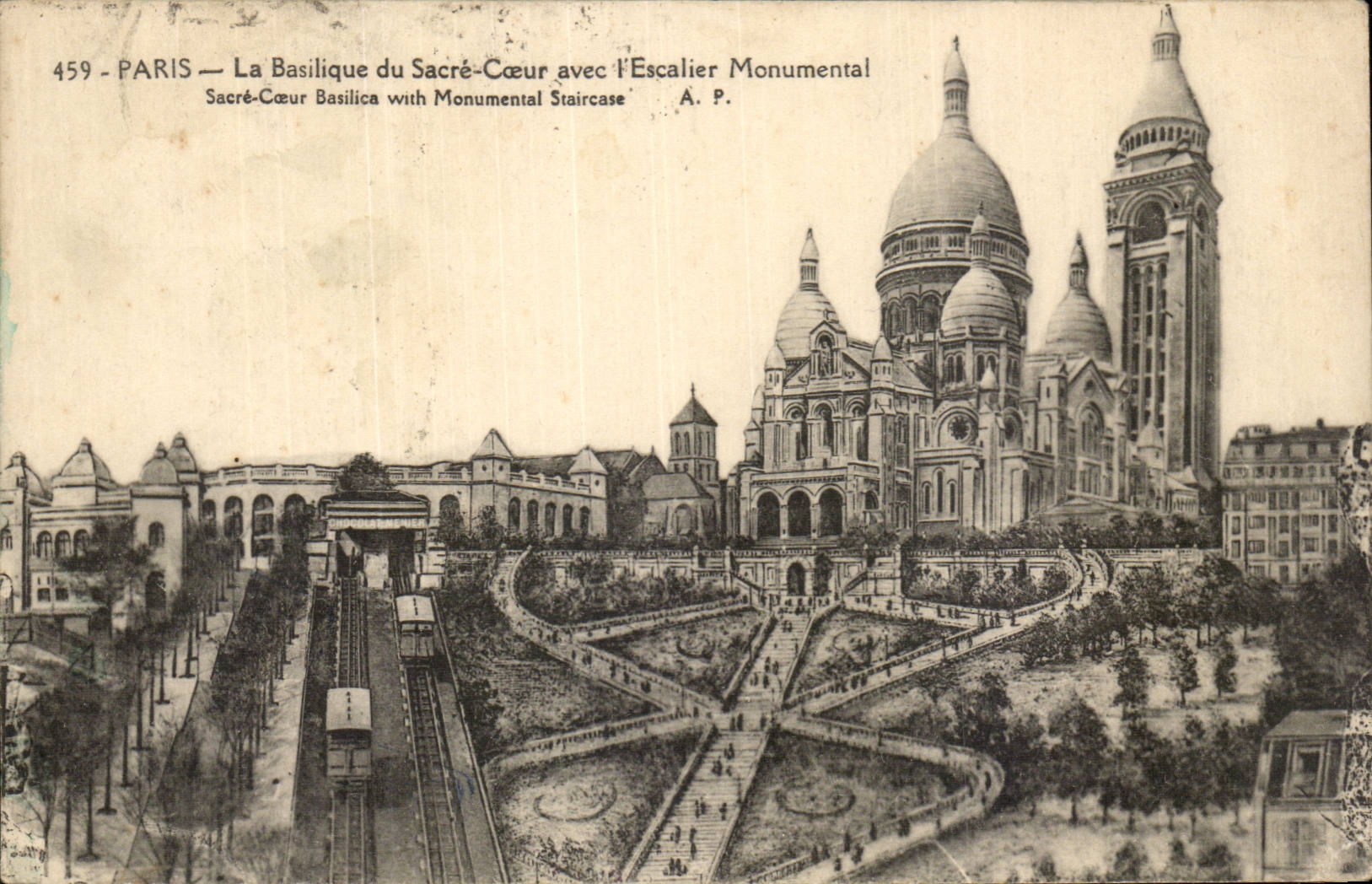 Paris CPA Basilique du sacre coeur Montmartre