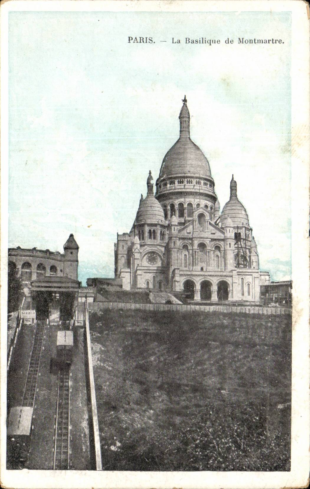 Paris CPA Basilique du sacre coeur Montmartre