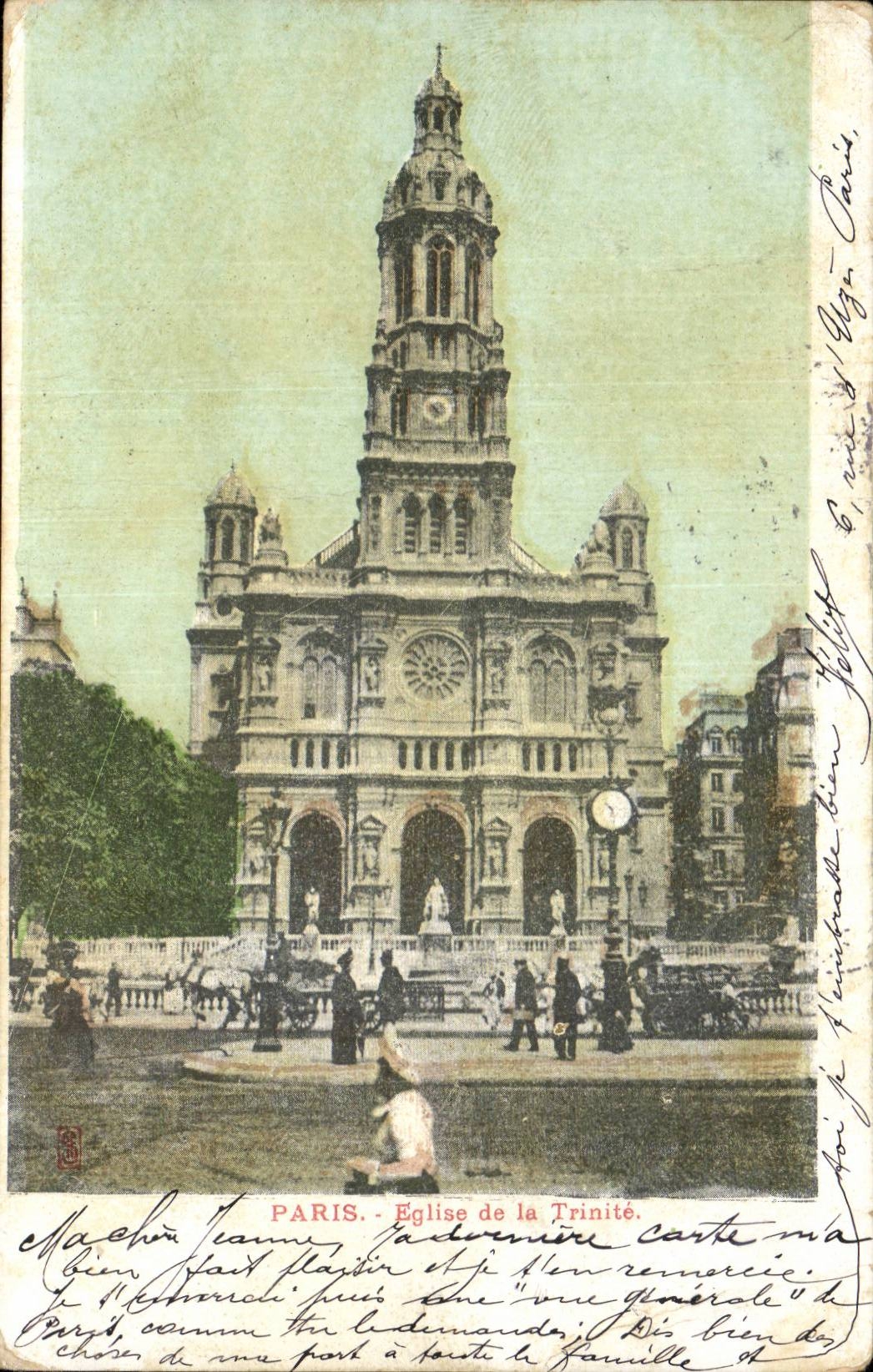 Paris CPA Eglise de la Trinite