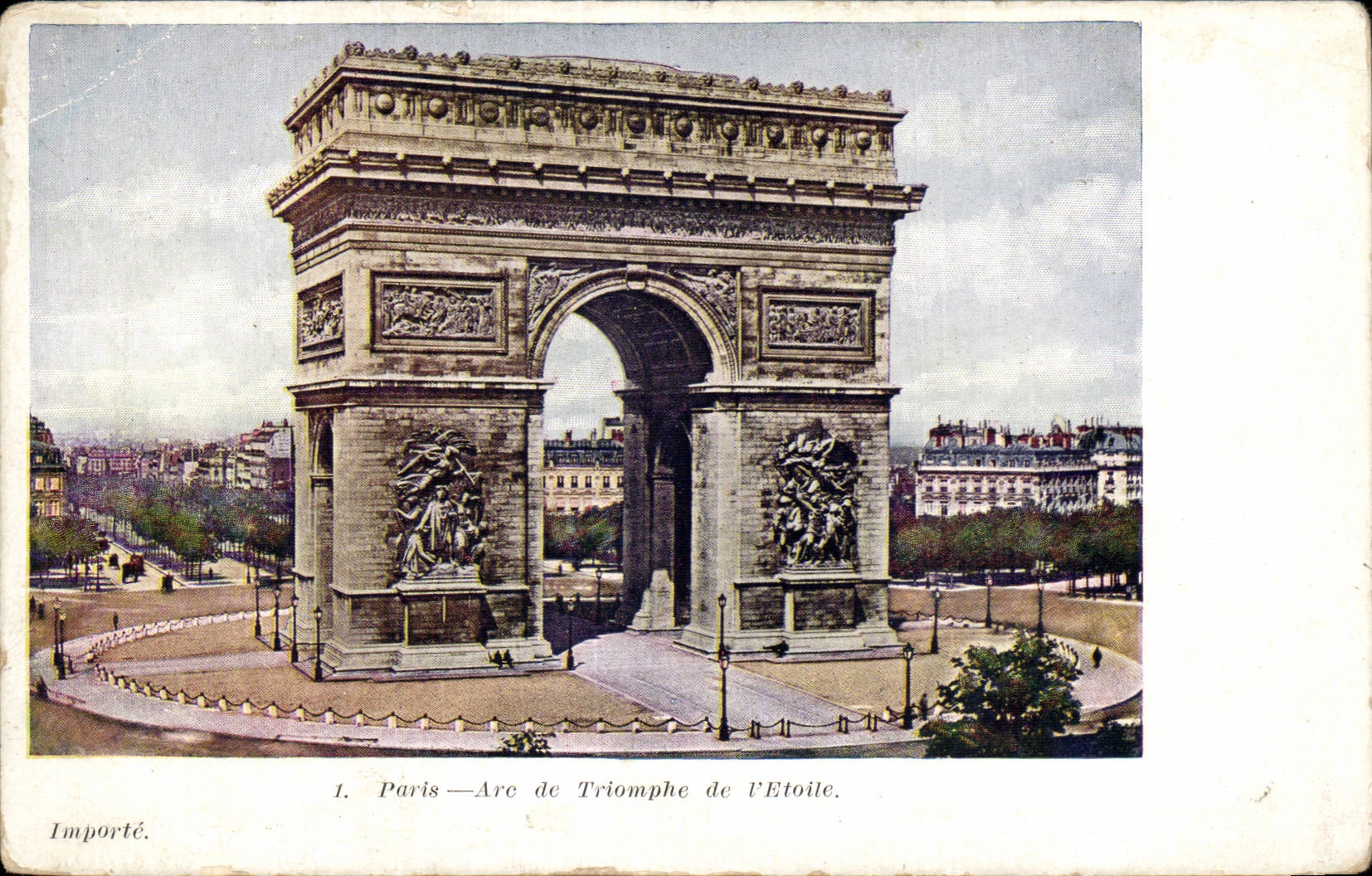 CPA Paris Arc de Triomphe of star