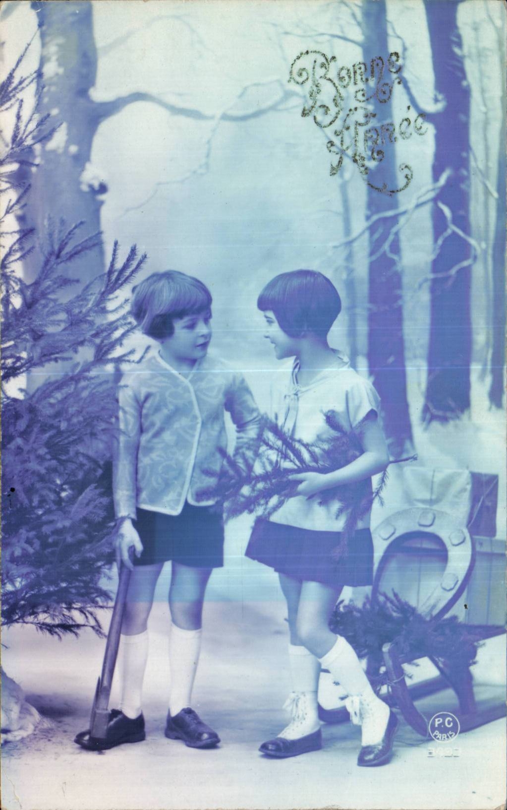 CPA Fantasy Children Happy New Year