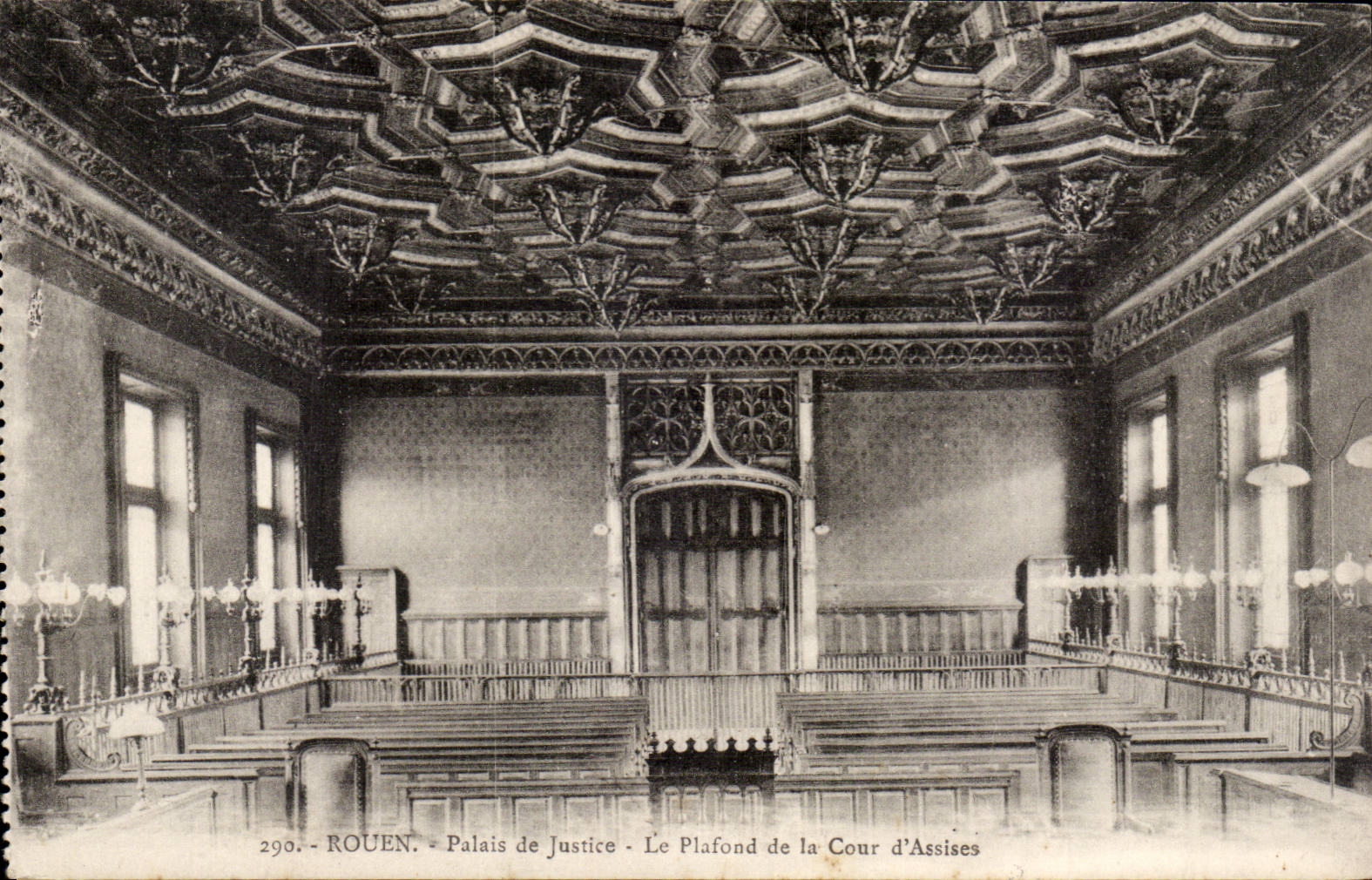 Rouen CPA Law courts the ceiling of the Court of Assizes