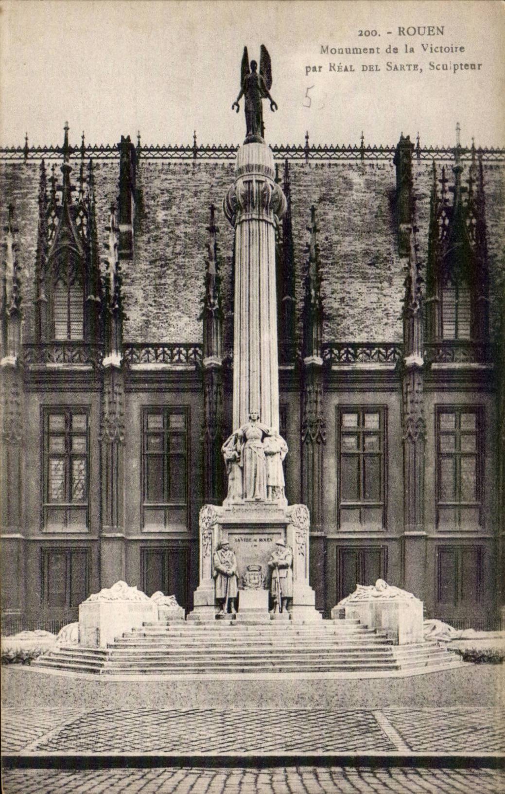 Rouen CPA Monument of the victory by Real del Sarte