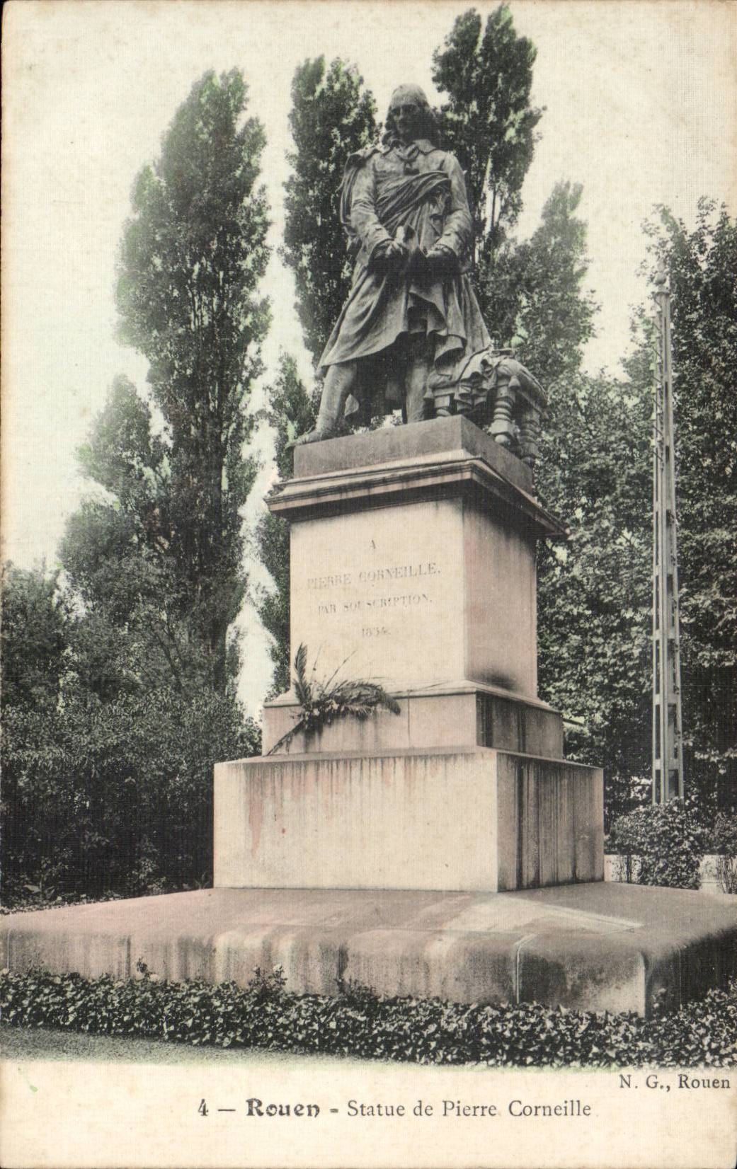 Rouen CPA Statue of Pierre Crow