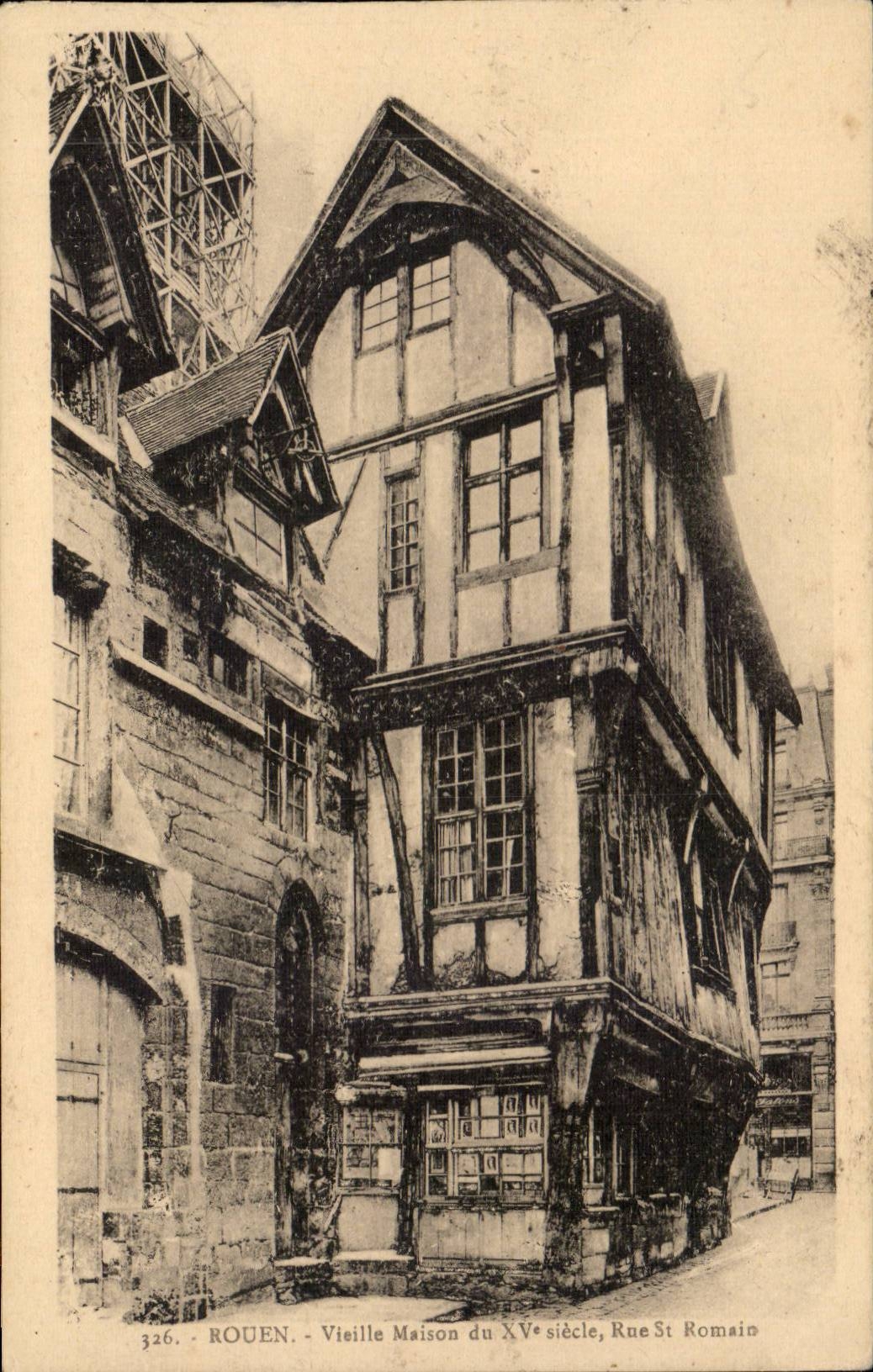 Rouen CPA Old house Street St Romain