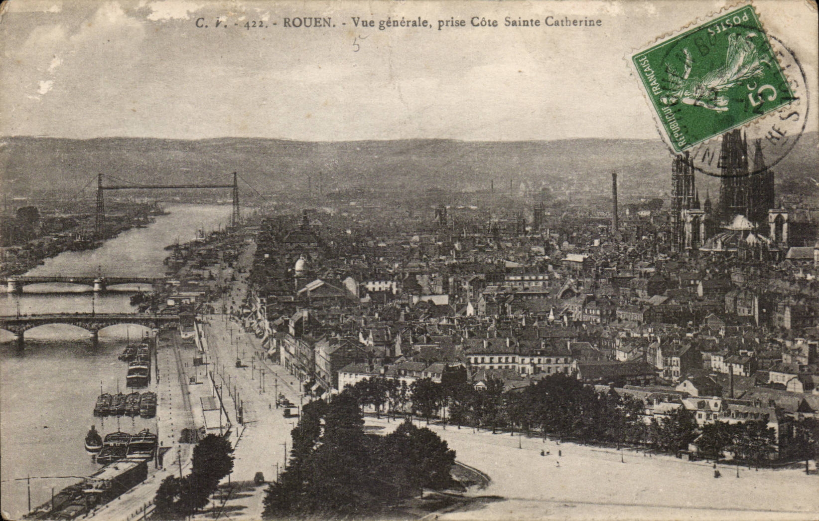 Rouen CPA View taken dimension Sainte Catherine