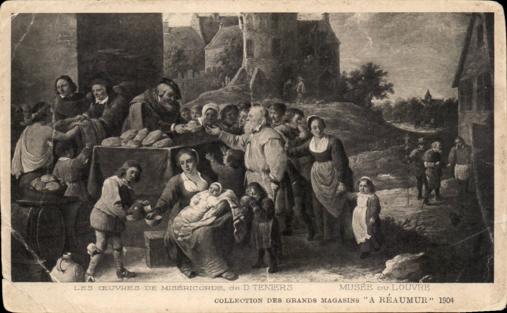 CPA Oeuvres de misericorde de Tentes Musee du Louvre Paris