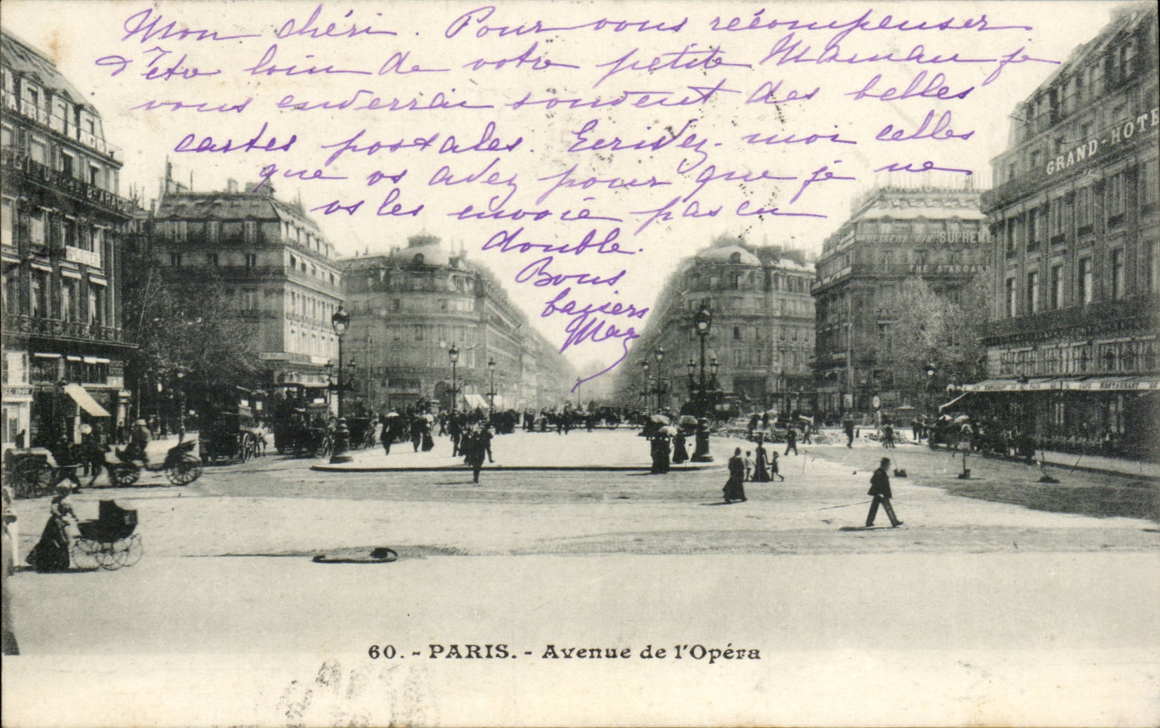 Paris CPA Avenue de l'opera
