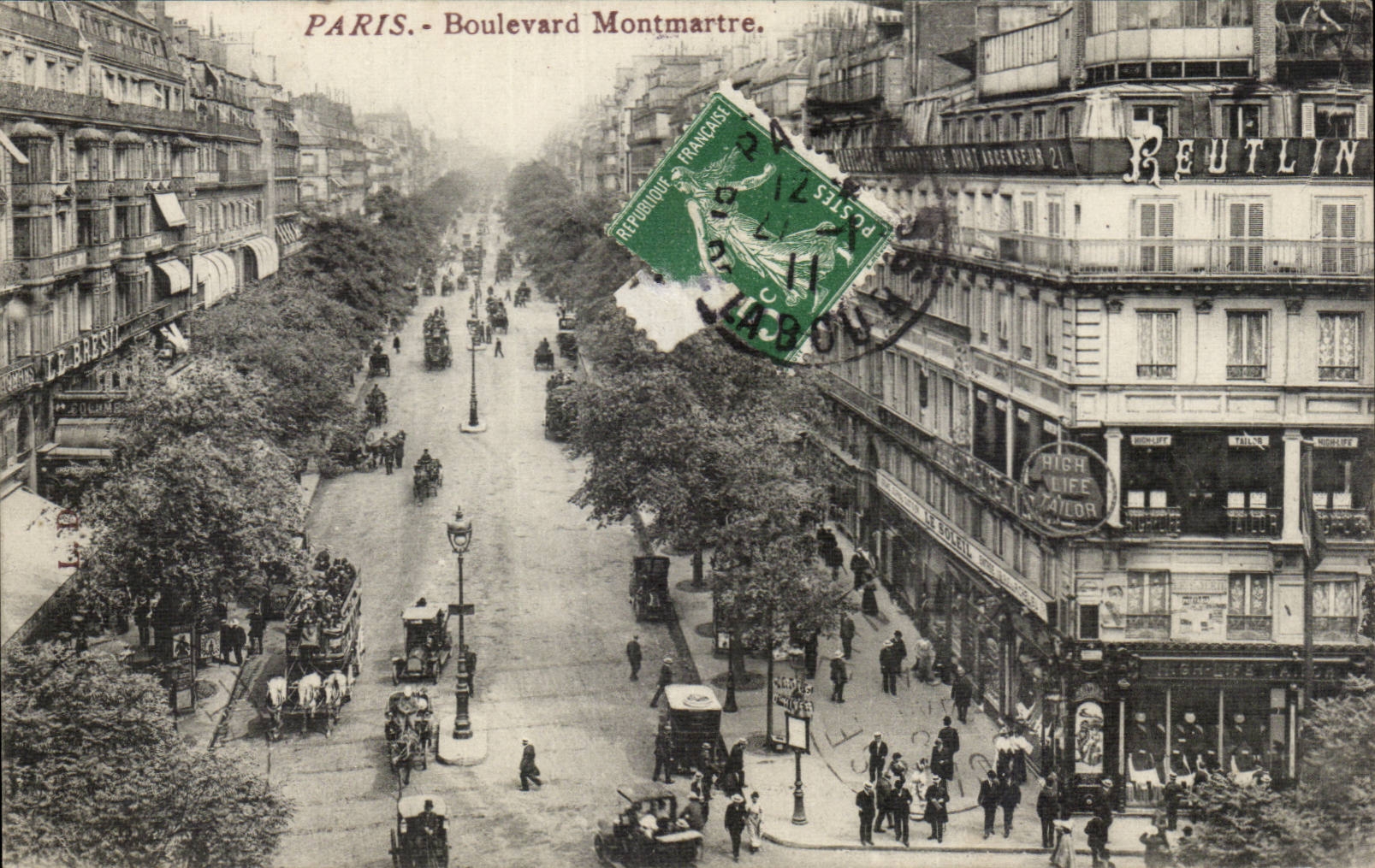 Paris CPA Boulevard Montmartre