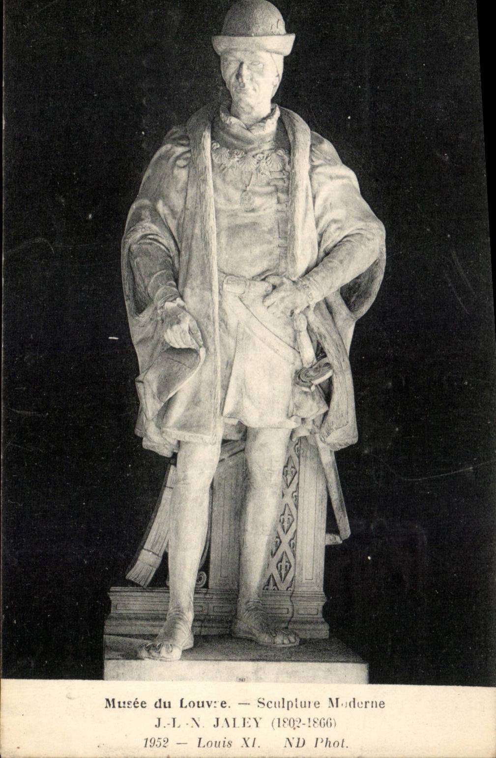 CPA Museum der Luftschlitz-Paris-Skulptur Jaley Louis XI