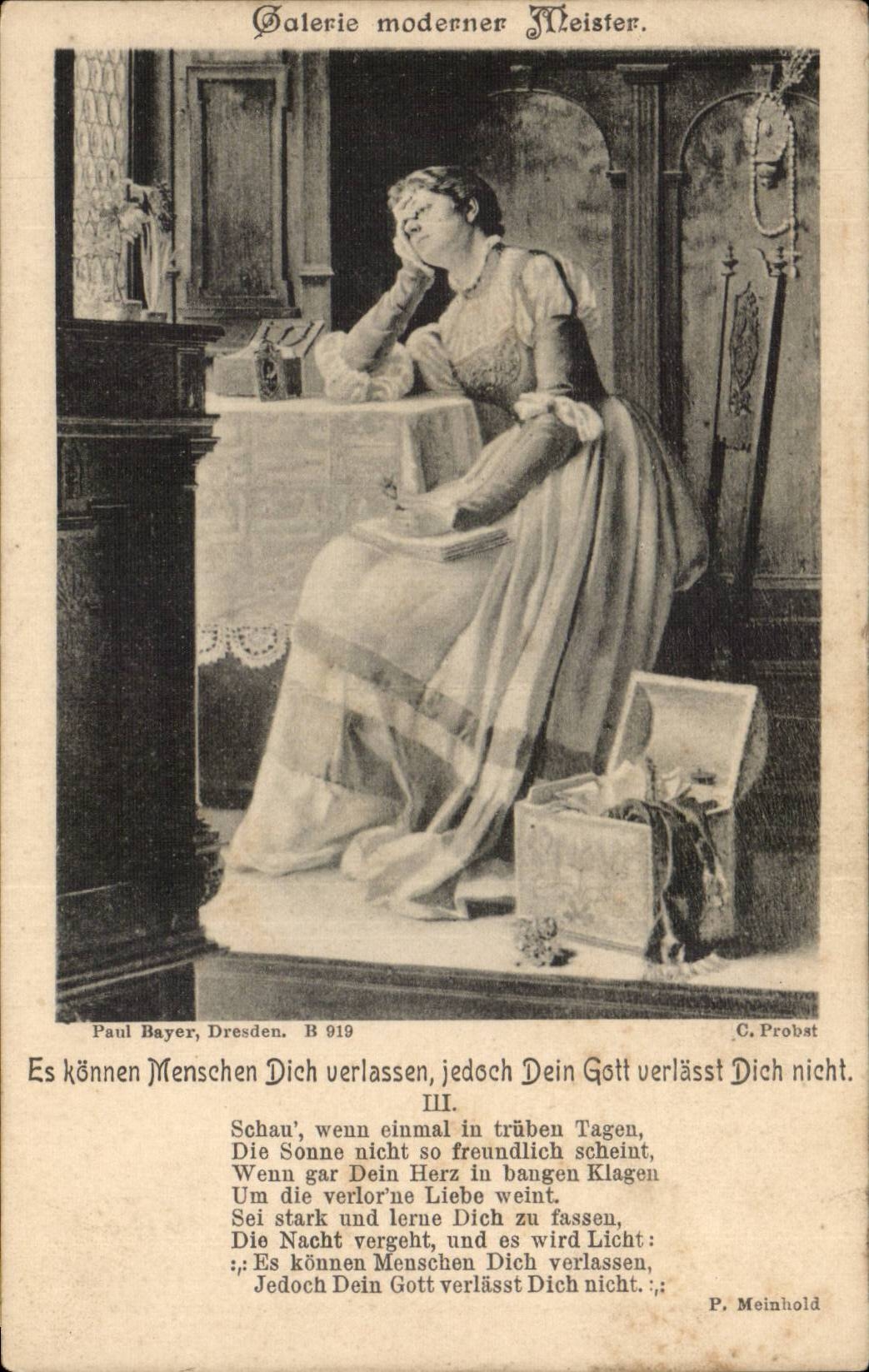 CPA Fantasy modern Woman Gallery Meister