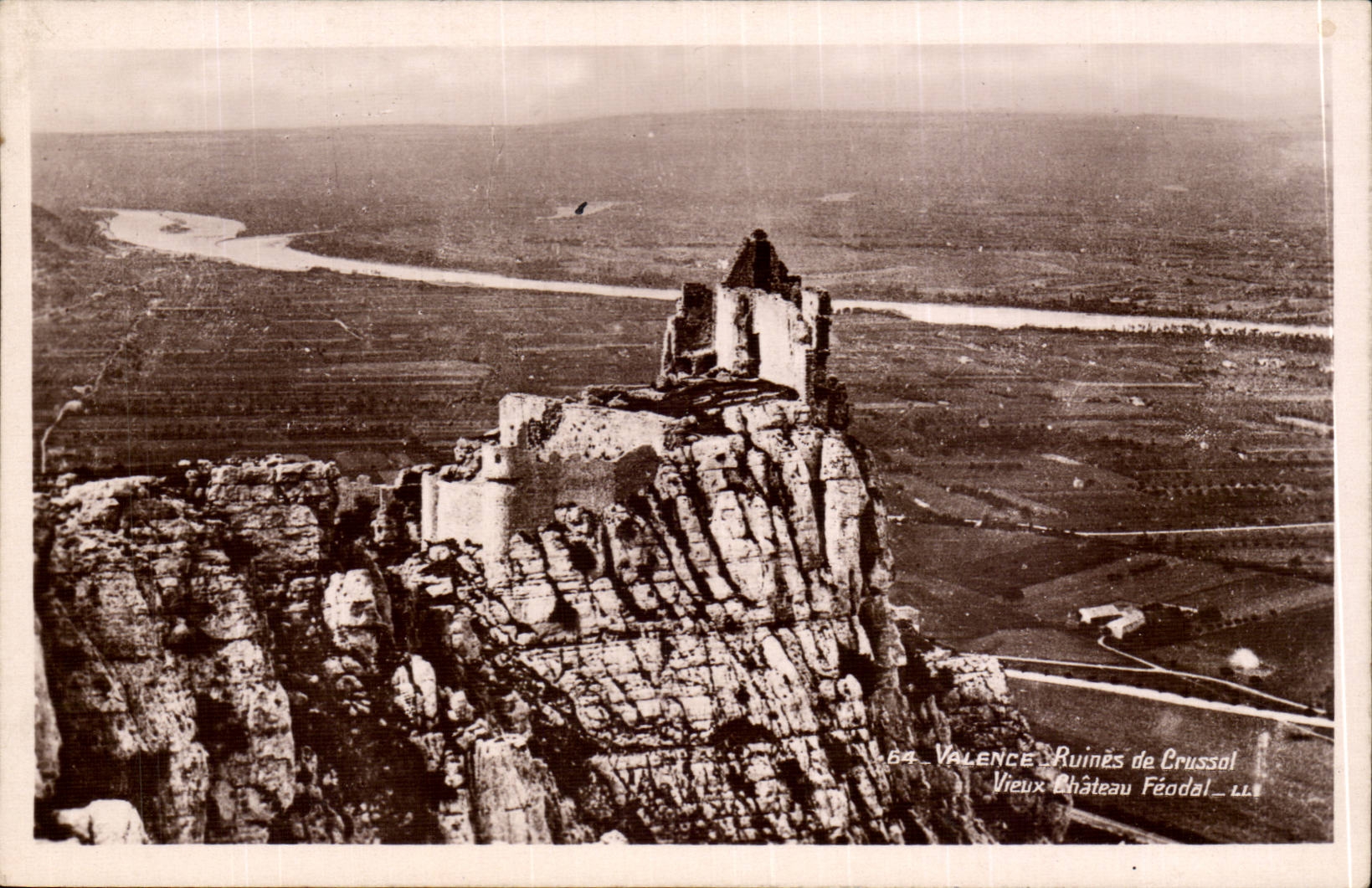 CPA Valence Ruins of CRussol Old feudal castle