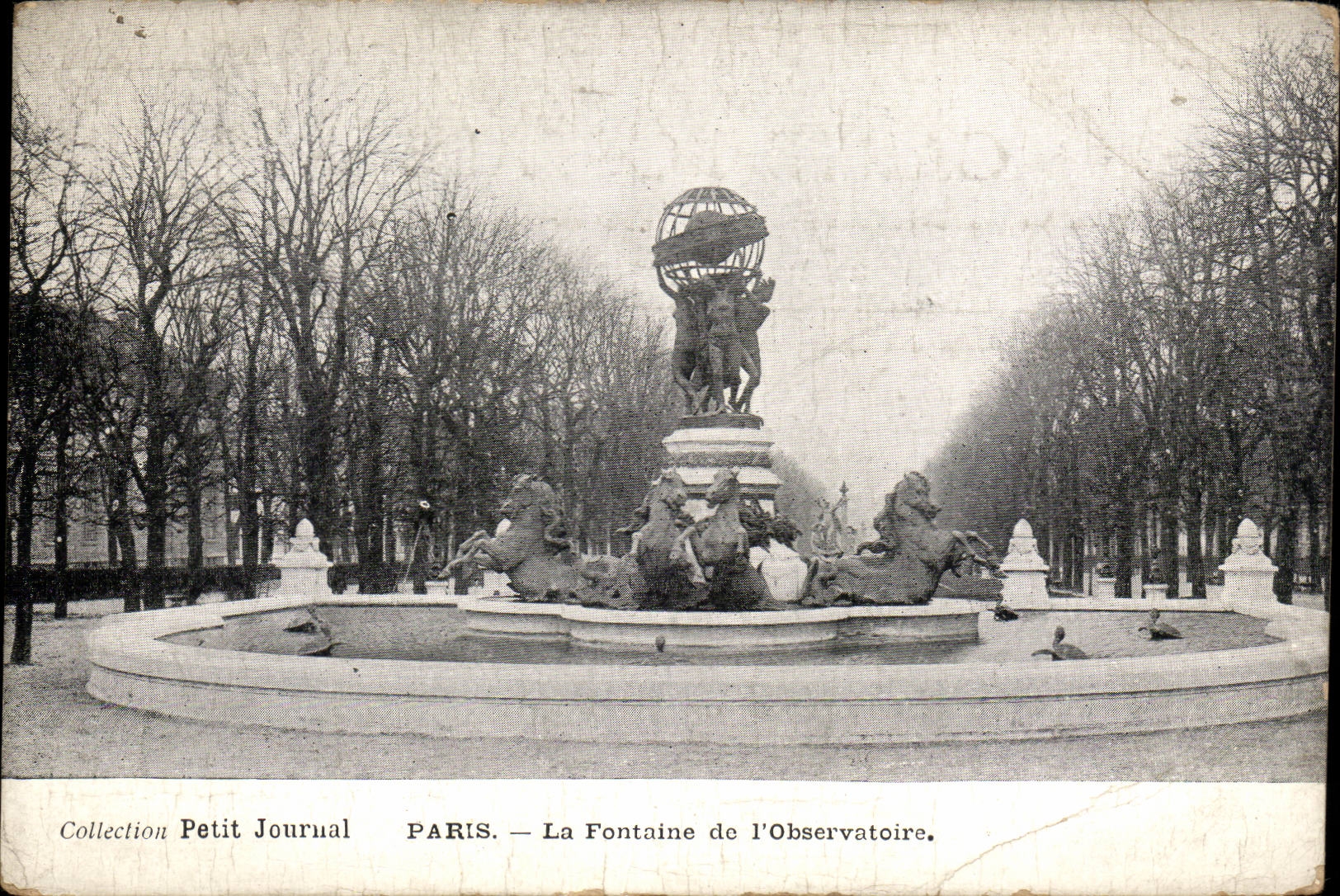Paris CPA Fountain of the observatory