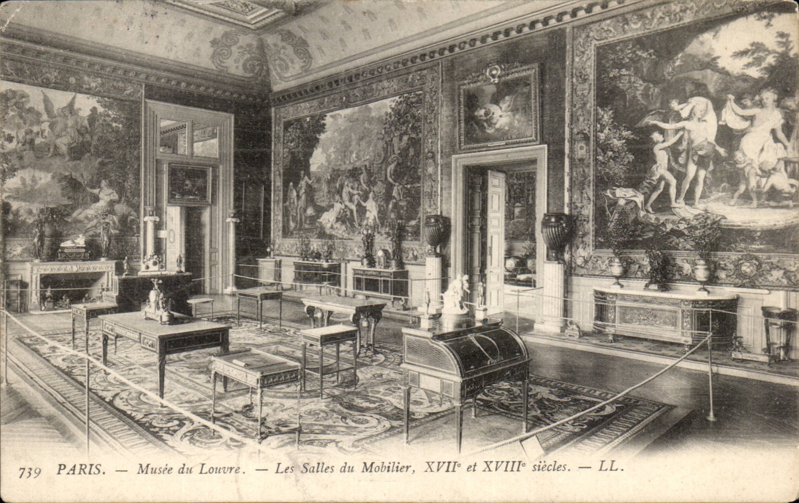 Paris CPA Musee du Louvre Les salles de mobilier 