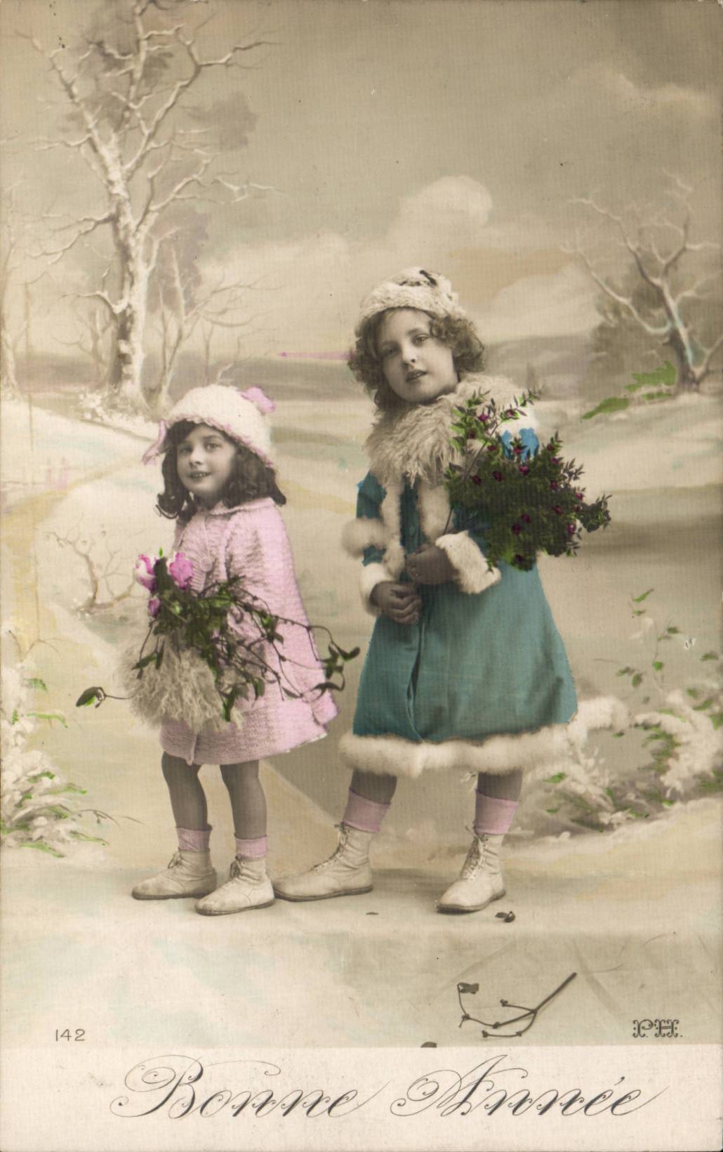 CPA Fantasy Children Happy New Year