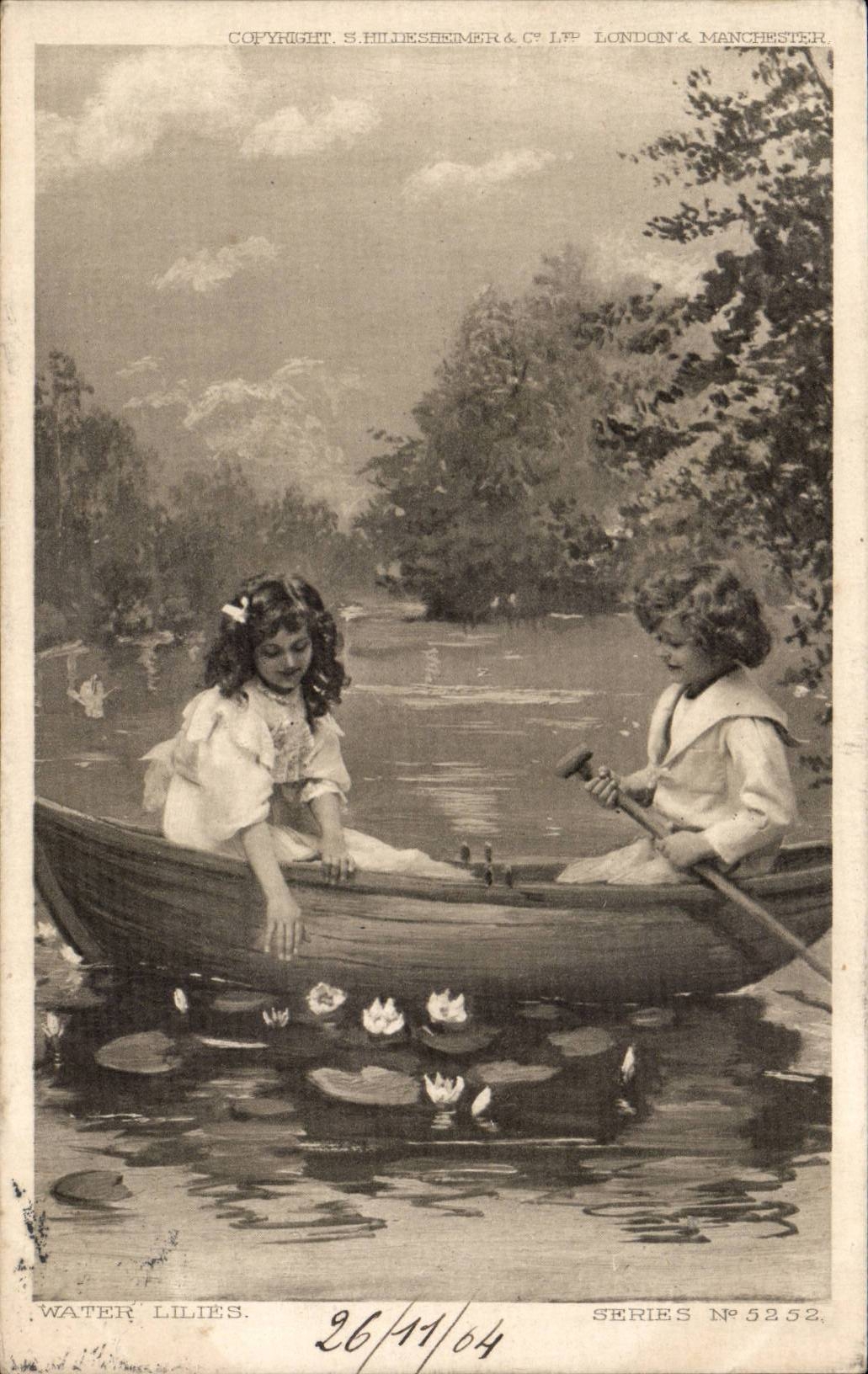 CPA Fantasy Children Toilets lillies