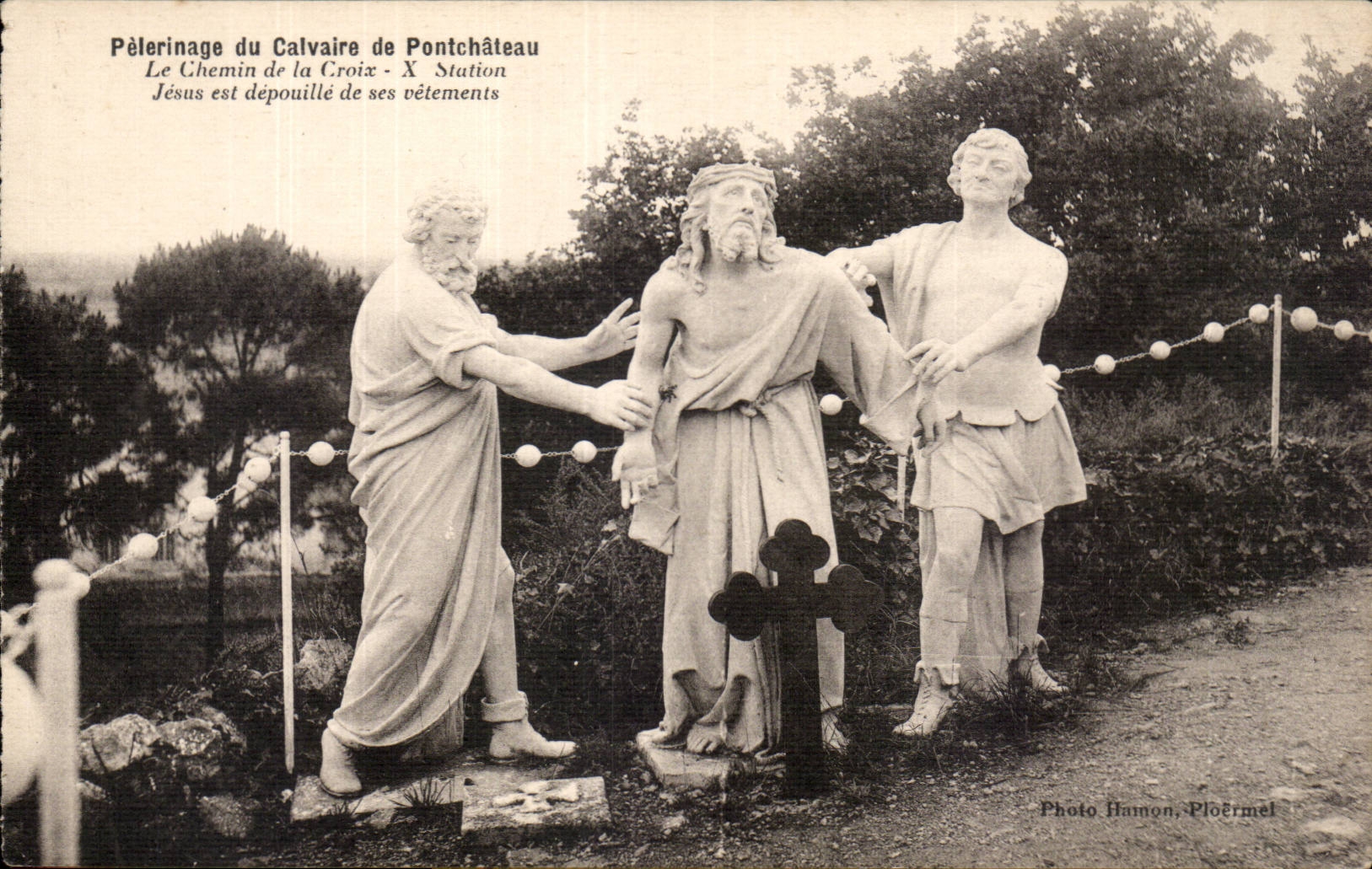 CPA Pilgrimage of the martyrdom of Pontchateau Way of the cross