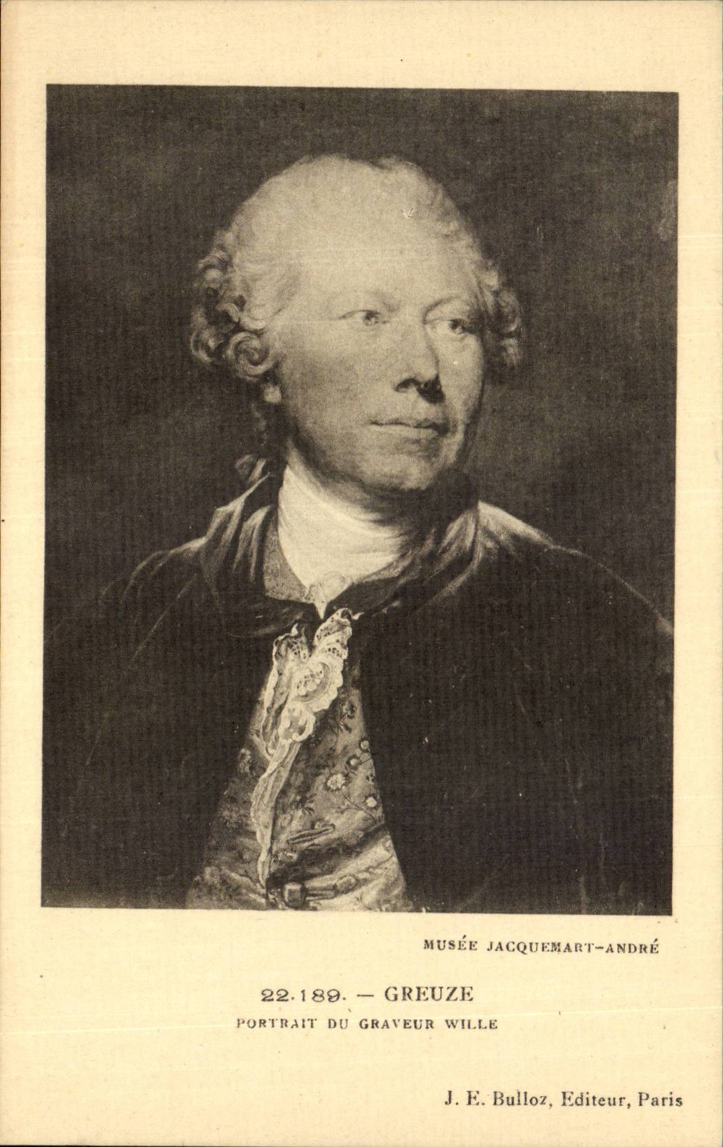 CPA Greuze Portrait du graveur Wille