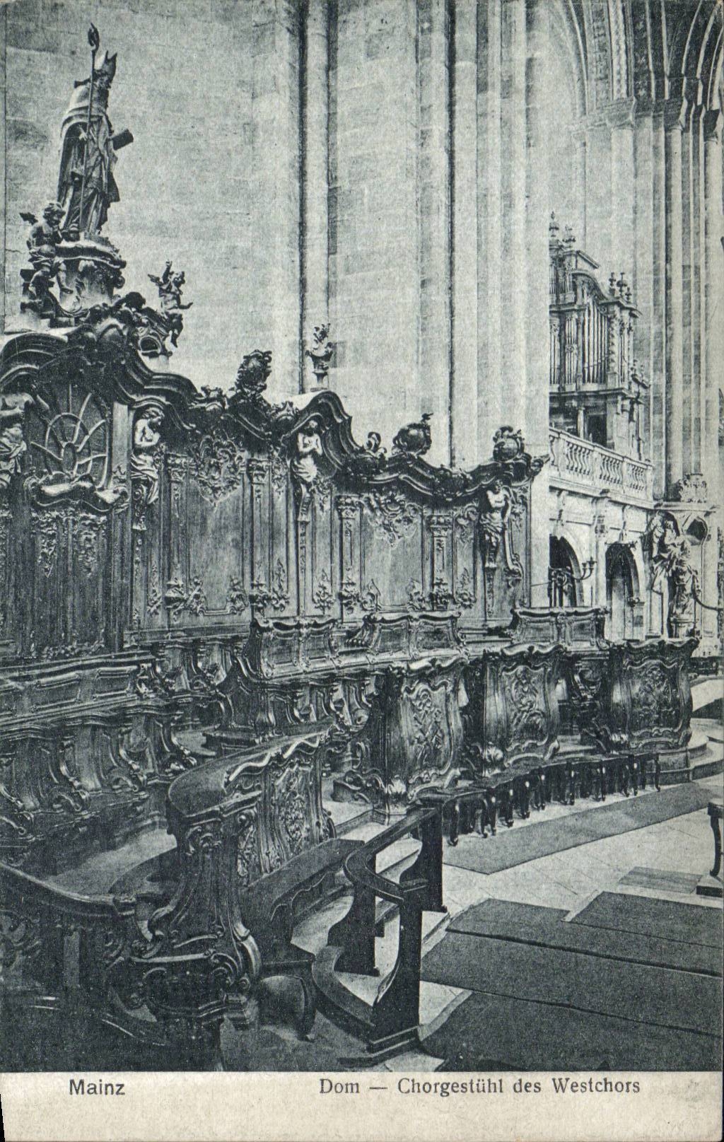 CPA Mainz Dom Chorgestuhl of Westchors