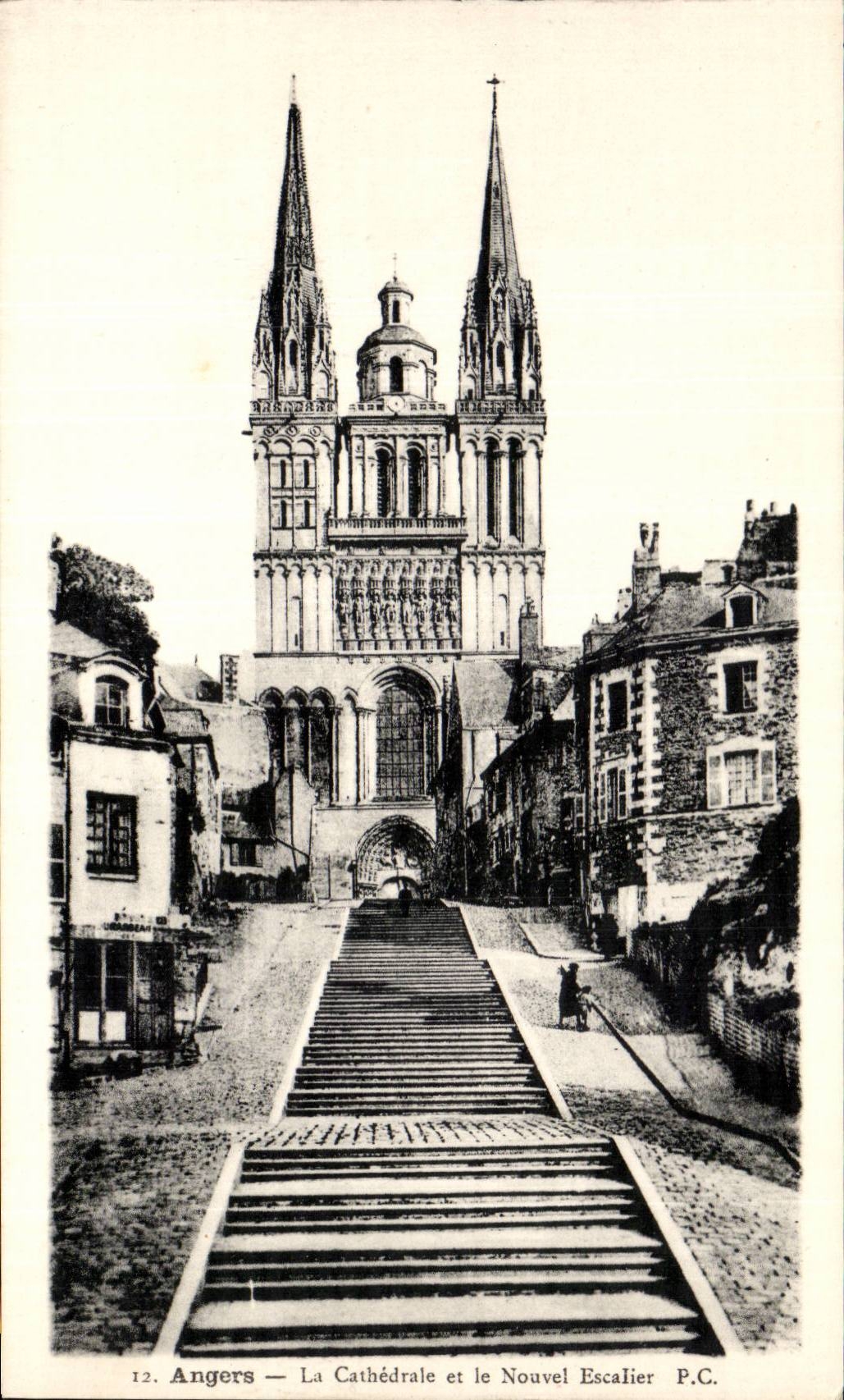 CPA Angers the cathedral and the new staircase